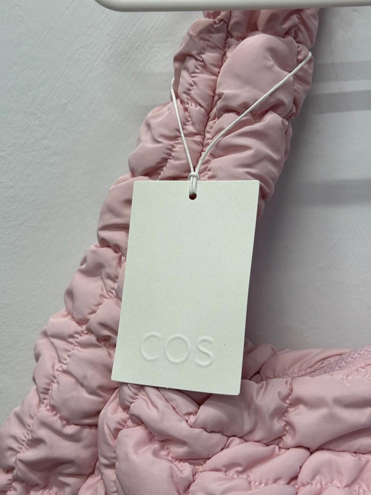 new COS quilted oversized shoulder bag cloud crossbody pink