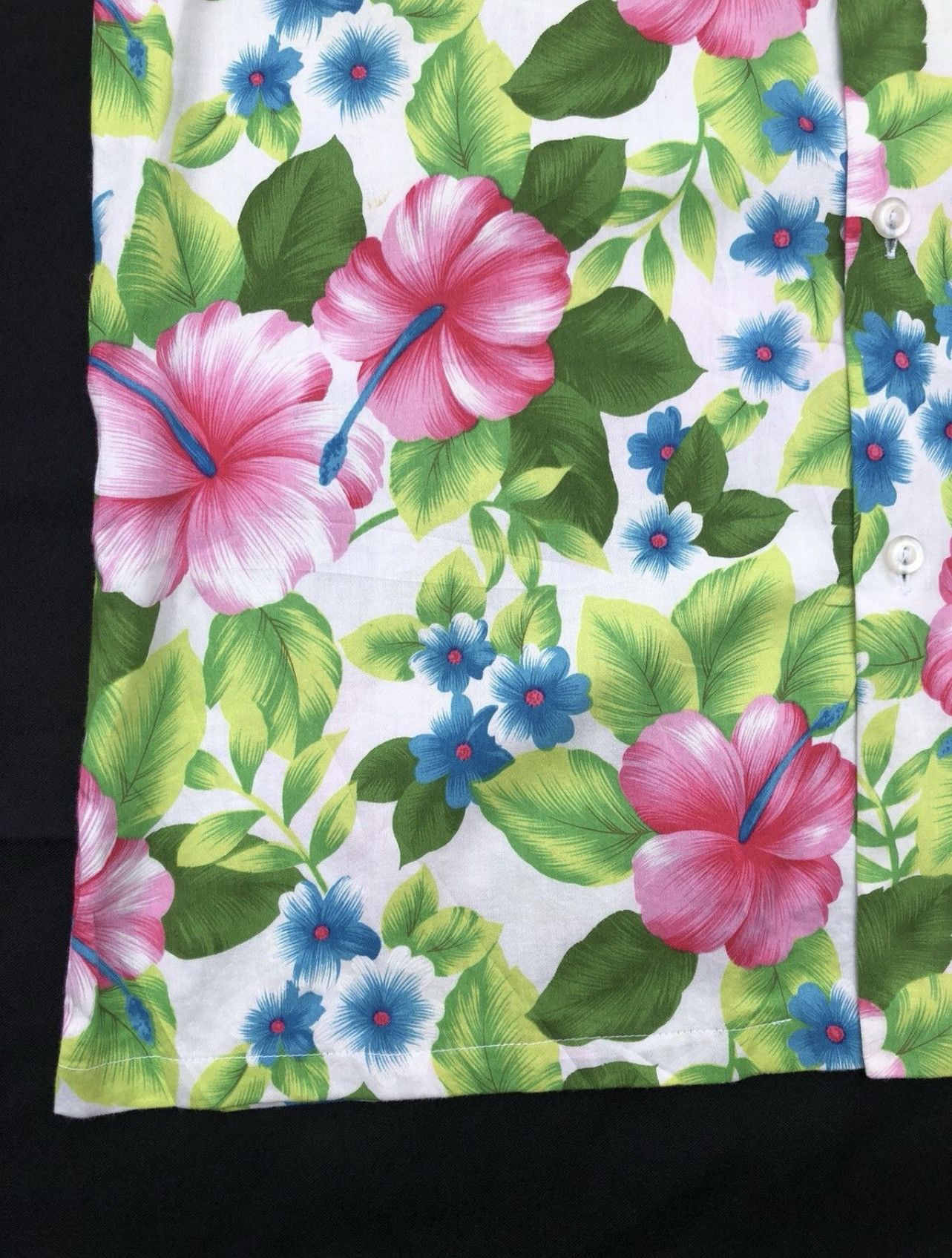 Japanese Brand Vintage 80s Guppy Okinawa Hibiscus Hawaiian Shirt Size US M / EU 48-50 / 2 - 8 Thumbnail