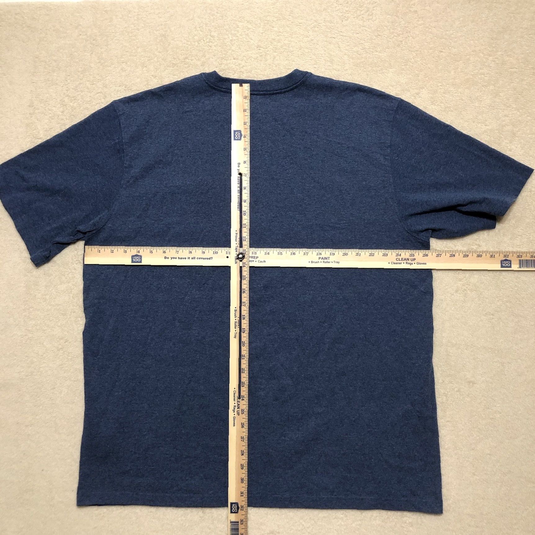 Carhartt VINTAGE Carhartt Mens Pocket T-Shirt Original Fit 2XL Heather Navy Blue EUC Size US XXL / EU 58 / 5 - 6 Thumbnail