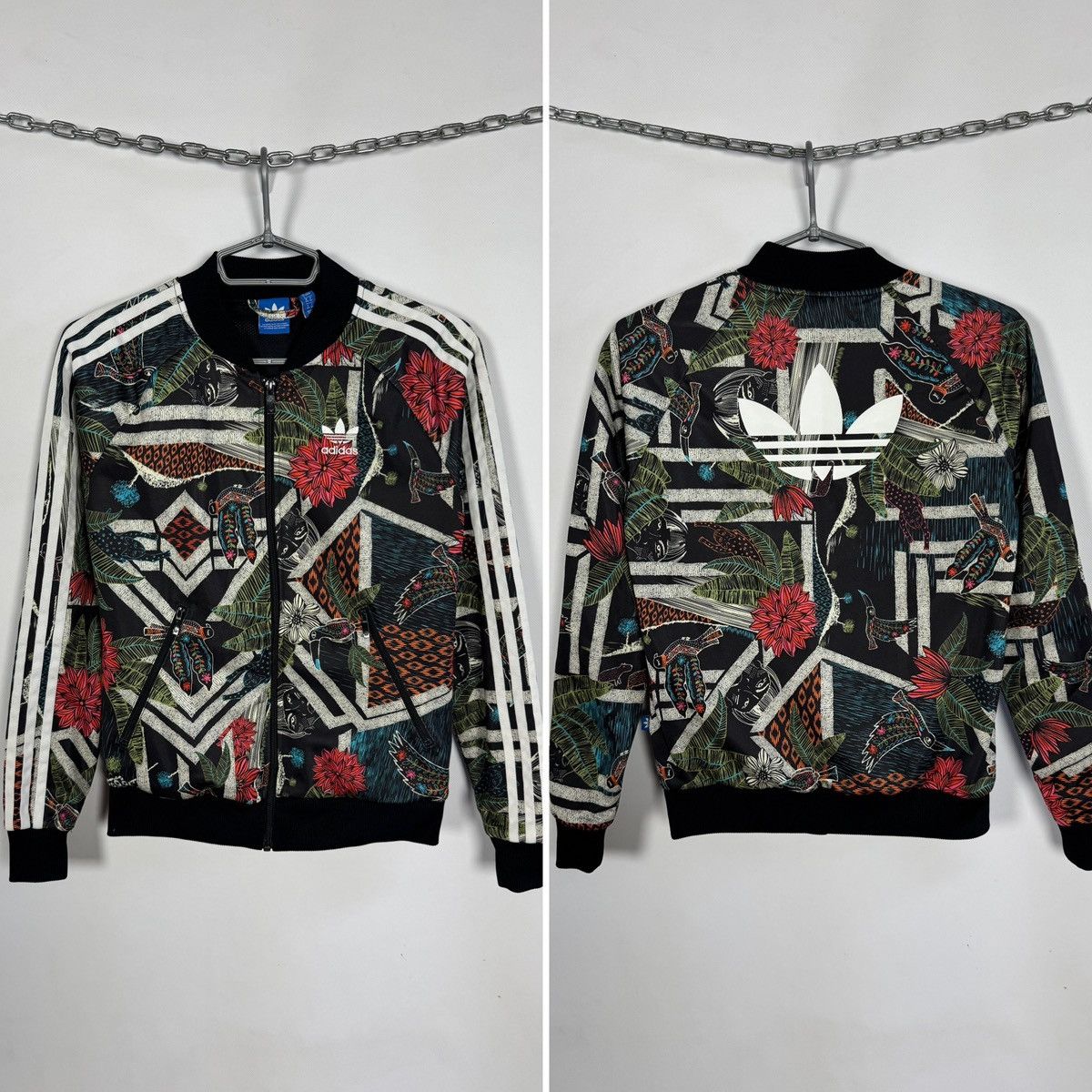 Adidas Adidas Firebird Track Jacket The Farm Xilofloresta Floral Size S / US 4 / IT 40 - 1 Thumbnail