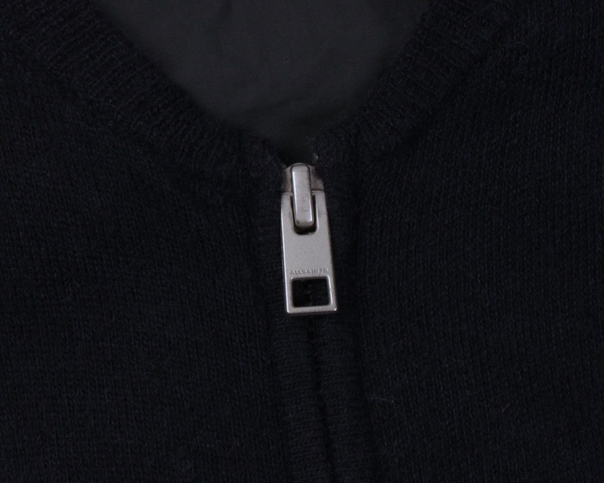 Allsaints × Designer ALLSAINTS Juku Bomber Wool Nylon Full Zip Cardigan Sweater Size US XL / EU 56 / 4 - 8 Thumbnail