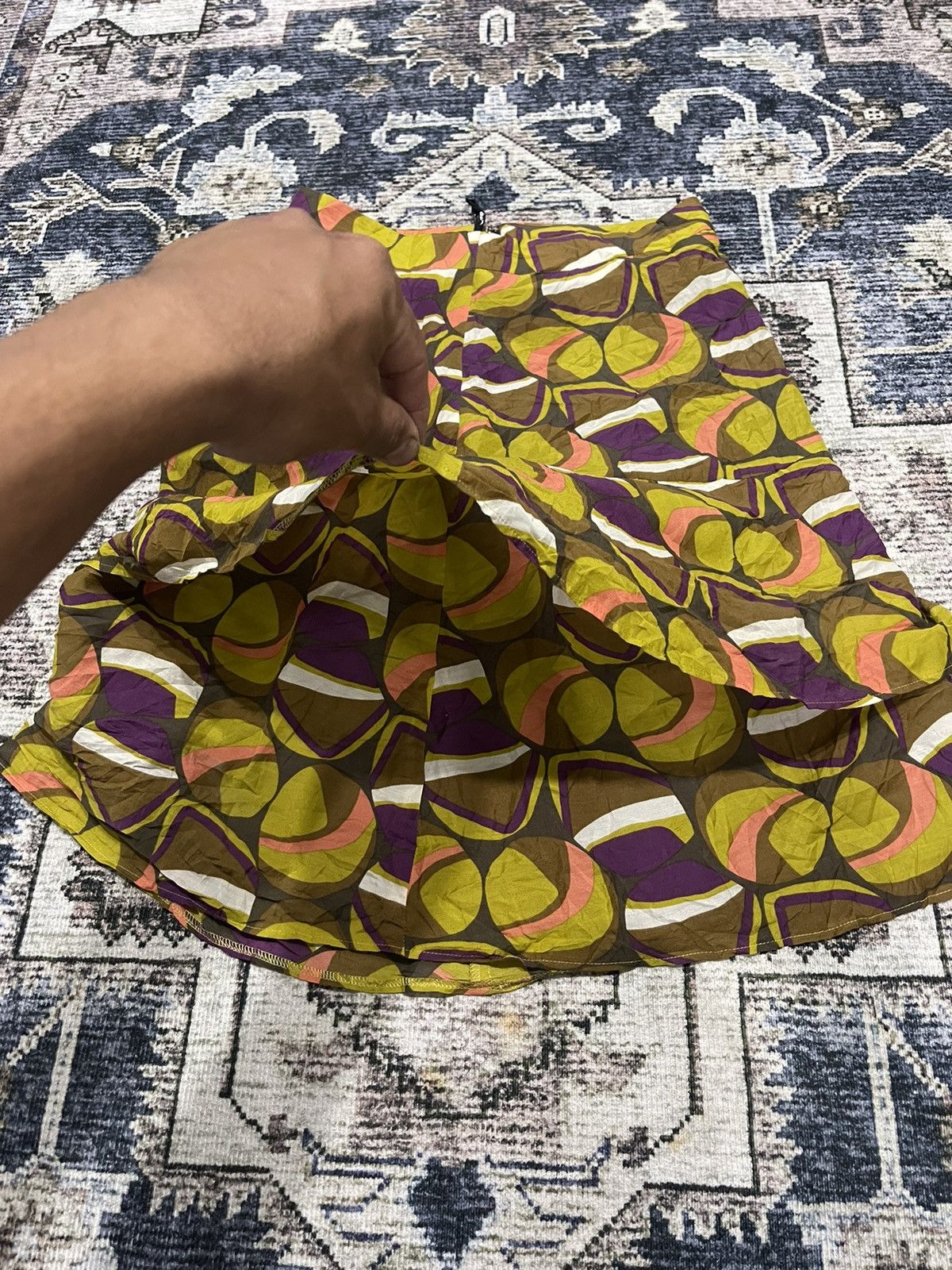 Vintage × Yohji Yamamoto Vintage Yohji Yamamoto Ined Full Printed Skirt Size 26" / US 2 / IT 38 - 3 Thumbnail