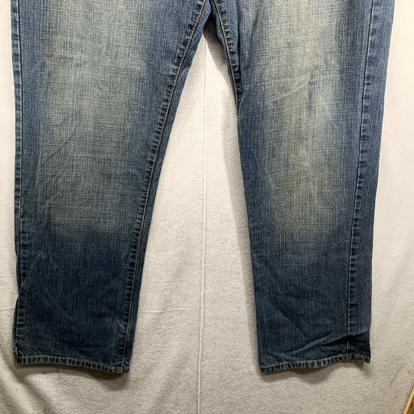 Vintage VINTAGE Attitude Men's Jeans 38x32 Dark Wash 90s Style High Rise Relaxed Fit Denim Baggy Skater Pants Size US 38 / EU 54 - 7 Thumbnail