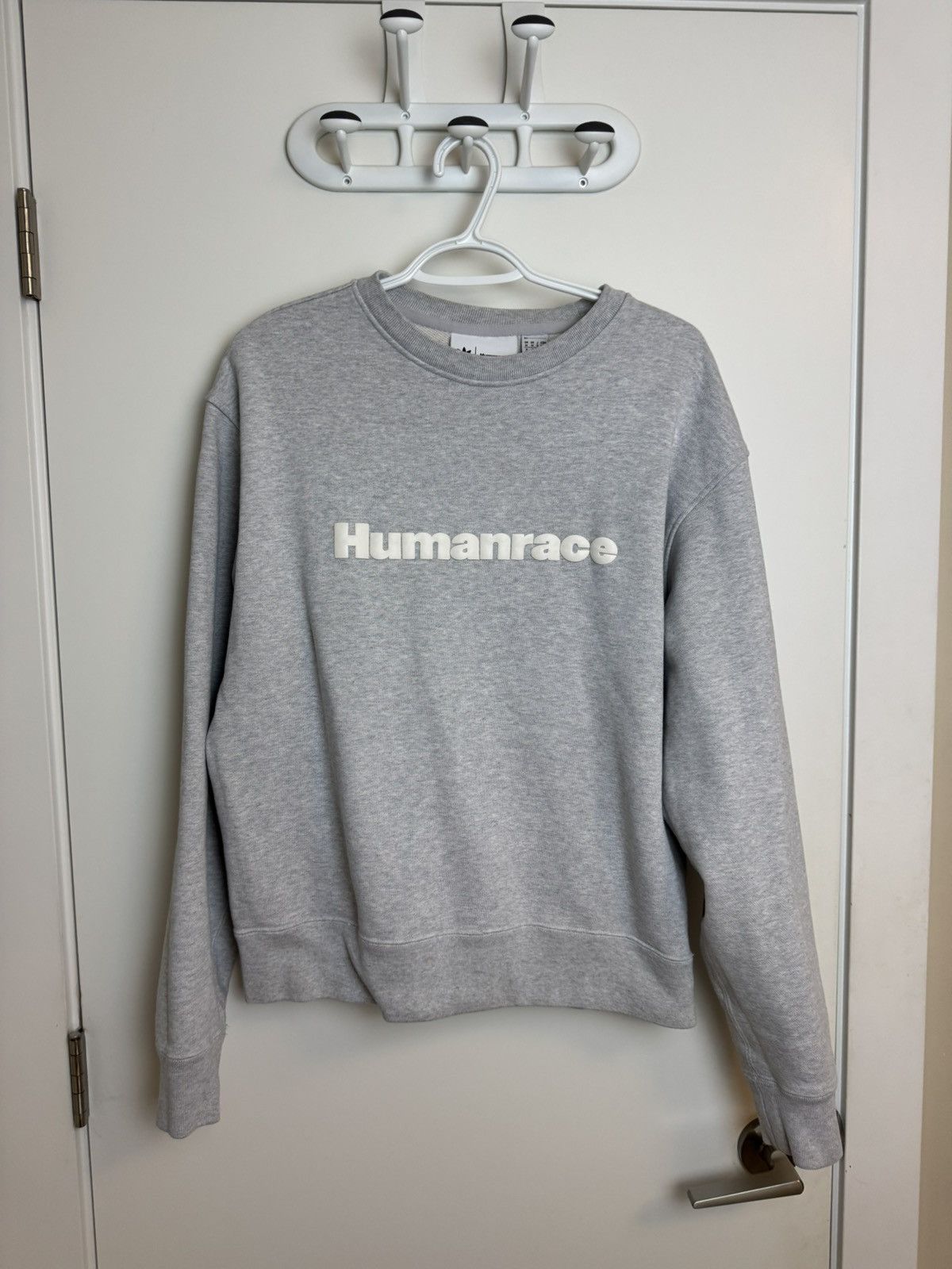 Adidas × Humanrace × Pharrell Humanrace x Adidas Grey Logo Sweatshirt Size US M / EU 48-50 / 2 - 1 Thumbnail