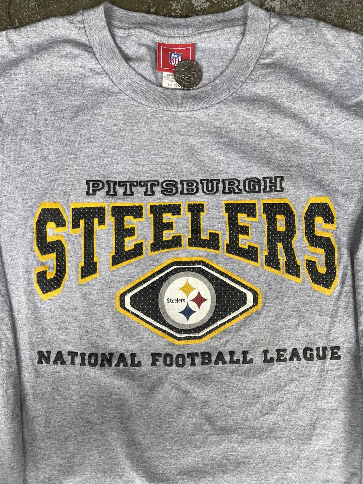 NFL Vintage 00s Pittsburgh Steelers Long Sleeve Shirt Size US L / EU 52-54 / 3 - 3 Thumbnail
