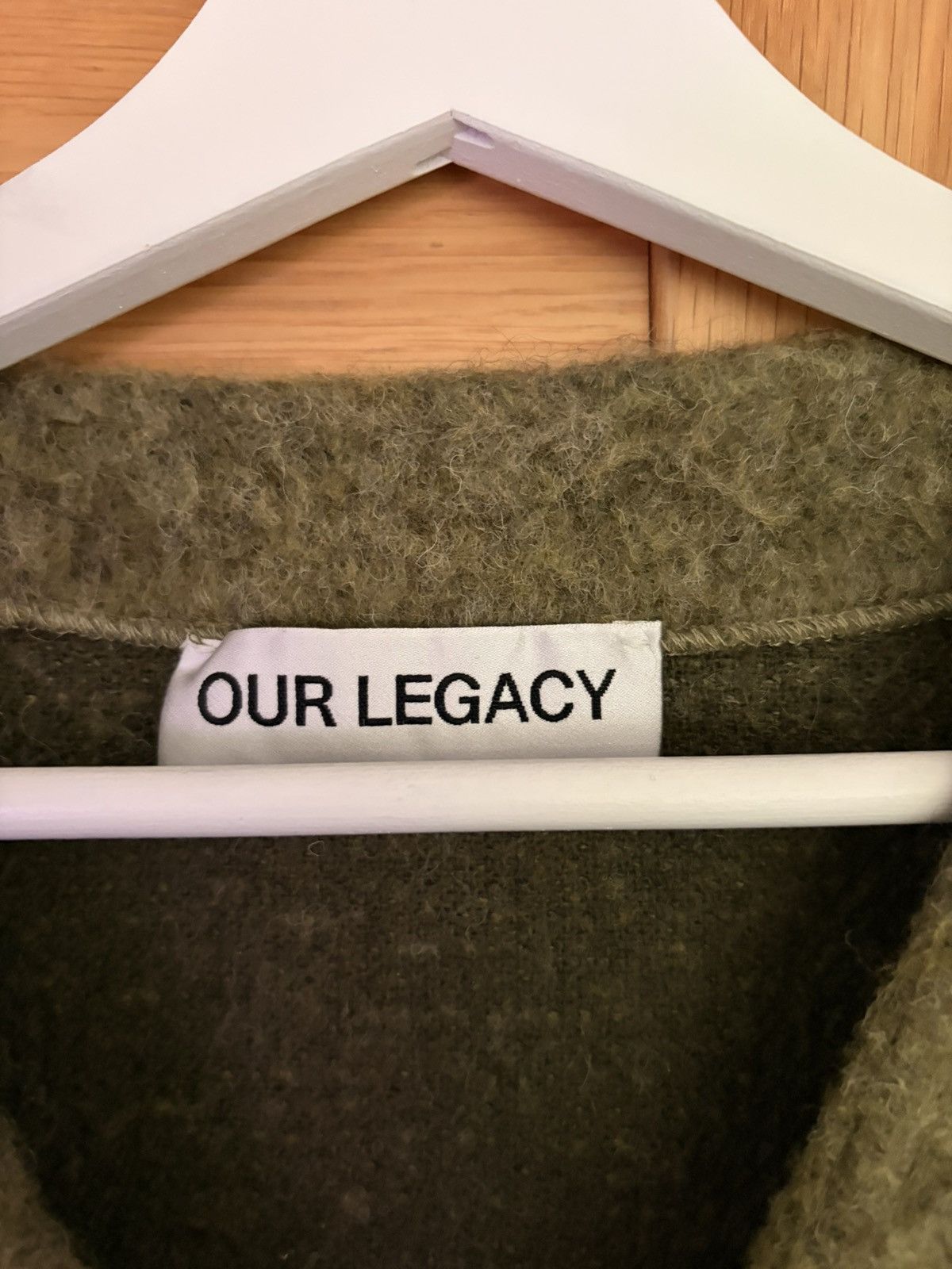 Our Legacy Our Legacy Cardigan | Fresh Moss Tumble Wool Size US S / EU 44-46 / 1 - 3 Thumbnail