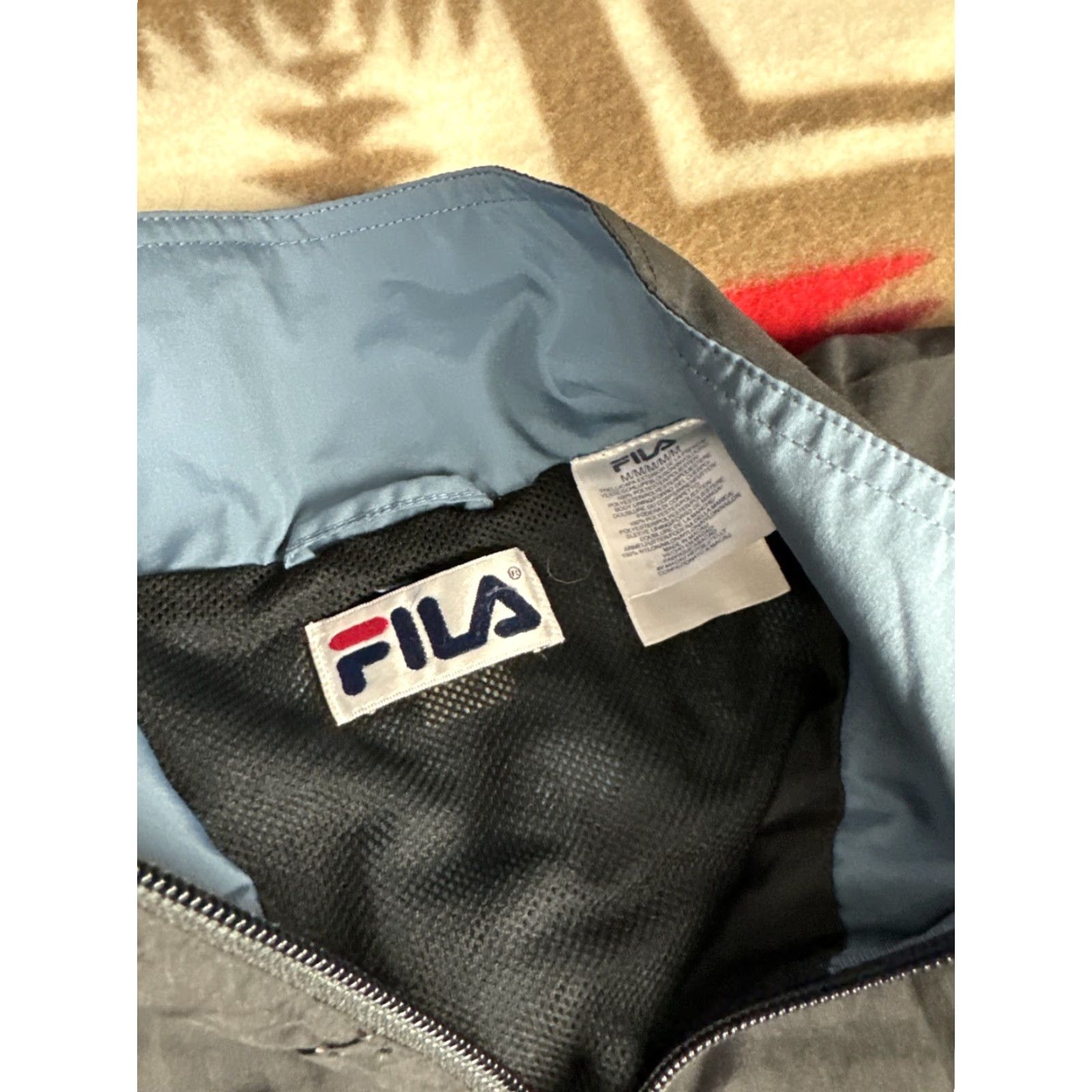 Fila Fila Mens Track Jacket Windbreaker Sz M Multicolor Nylon Jacket Activewear M Men Size US M / EU 48-50 / 2 - 3 Thumbnail