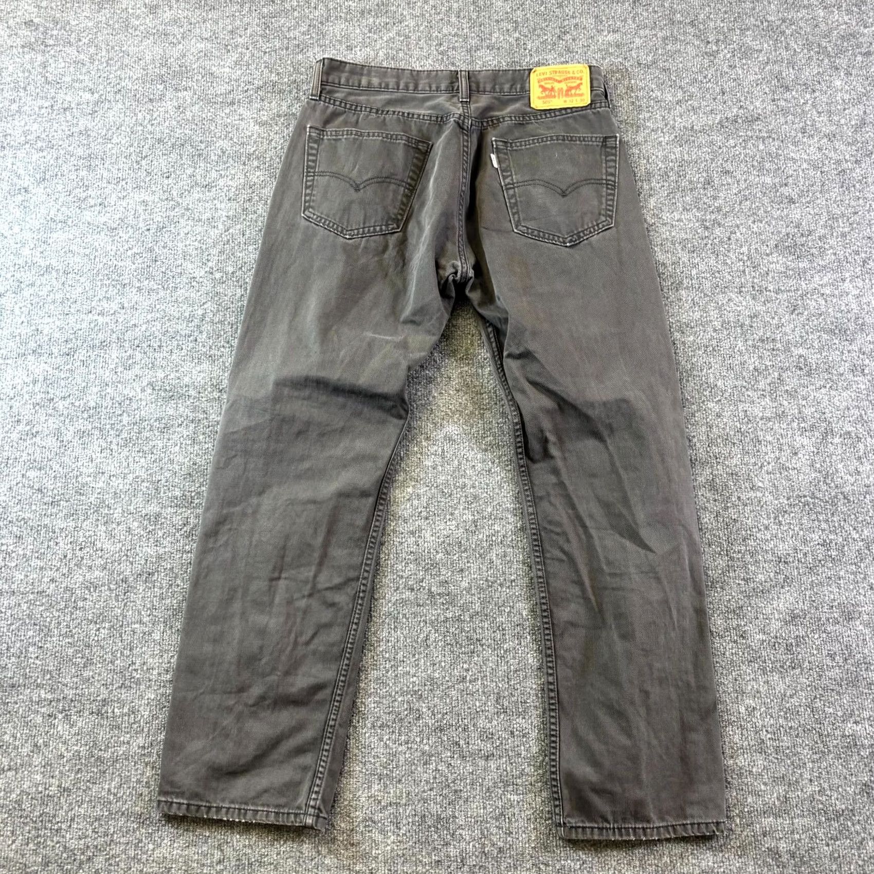 Levi's Levi’s 505 Jeans Mens 32x30 Charcoal Denim Regular Fit Straight Rugged Workwear Jeans Size US 32 / EU 48 - 2 Thumbnail