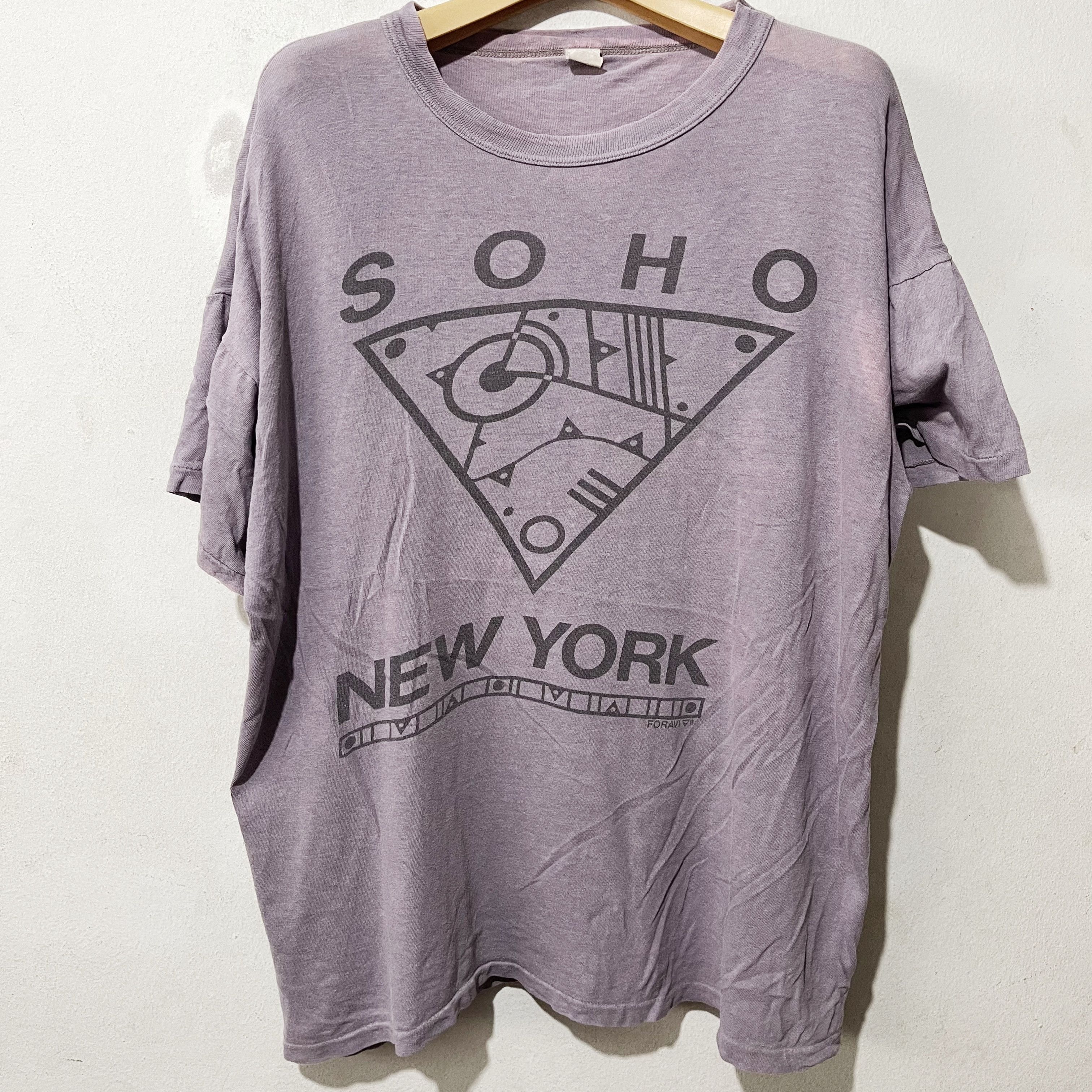 Vintage Vintage 90s Soho New York Shirt Size US XL / EU 56 / 4 - 1 Thumbnail