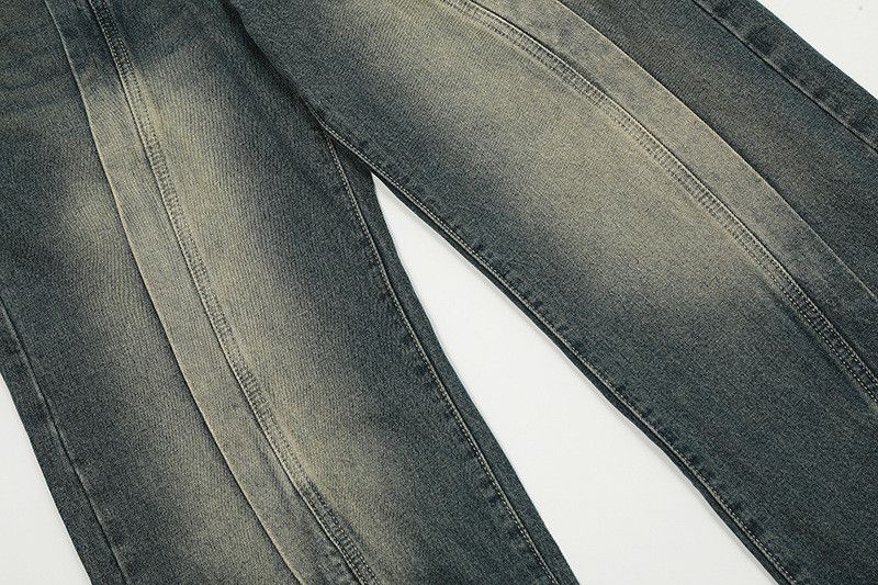 Vintage Retro Japanese style patchwork washed distressed jeans Size US 32 / EU 48 - 5 Thumbnail