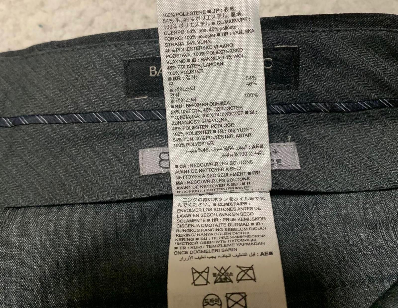 Banana Republic Banana Republic Men's 33x34 Gray Plaid Dress Pants Size 42R - 11 Thumbnail