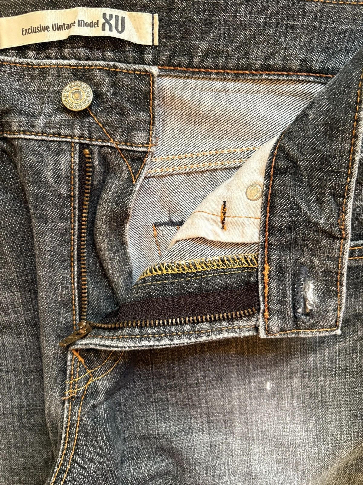 Edwin × Japanese Brand Exclusive Vintage Edwin Distressed Ripped Bootcut Flare Jean Size US 32 / EU 48 - 9 Thumbnail