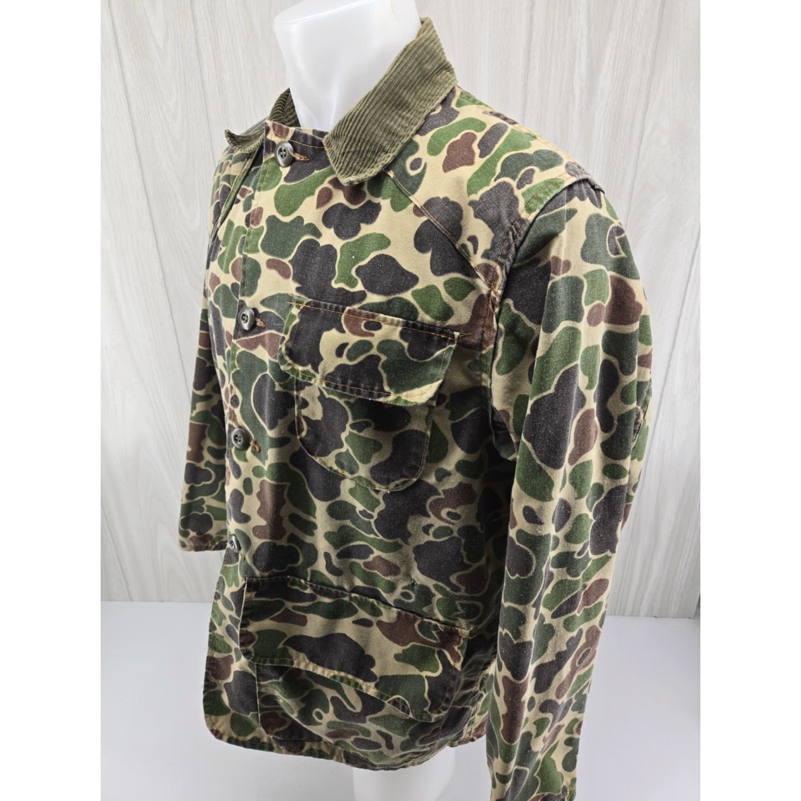 JCPenney VTG JCPenney Hunting Jacket Duck Camouflage Mens L/XL Button Up Shirt Size US L / EU 52-54 / 3 - 4 Thumbnail