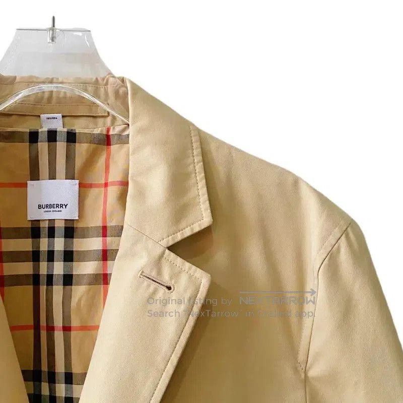 Burberry Burberry Women's Khaki Cotton Trench Coat. Size L / US 10 / IT 46 - 4 Thumbnail