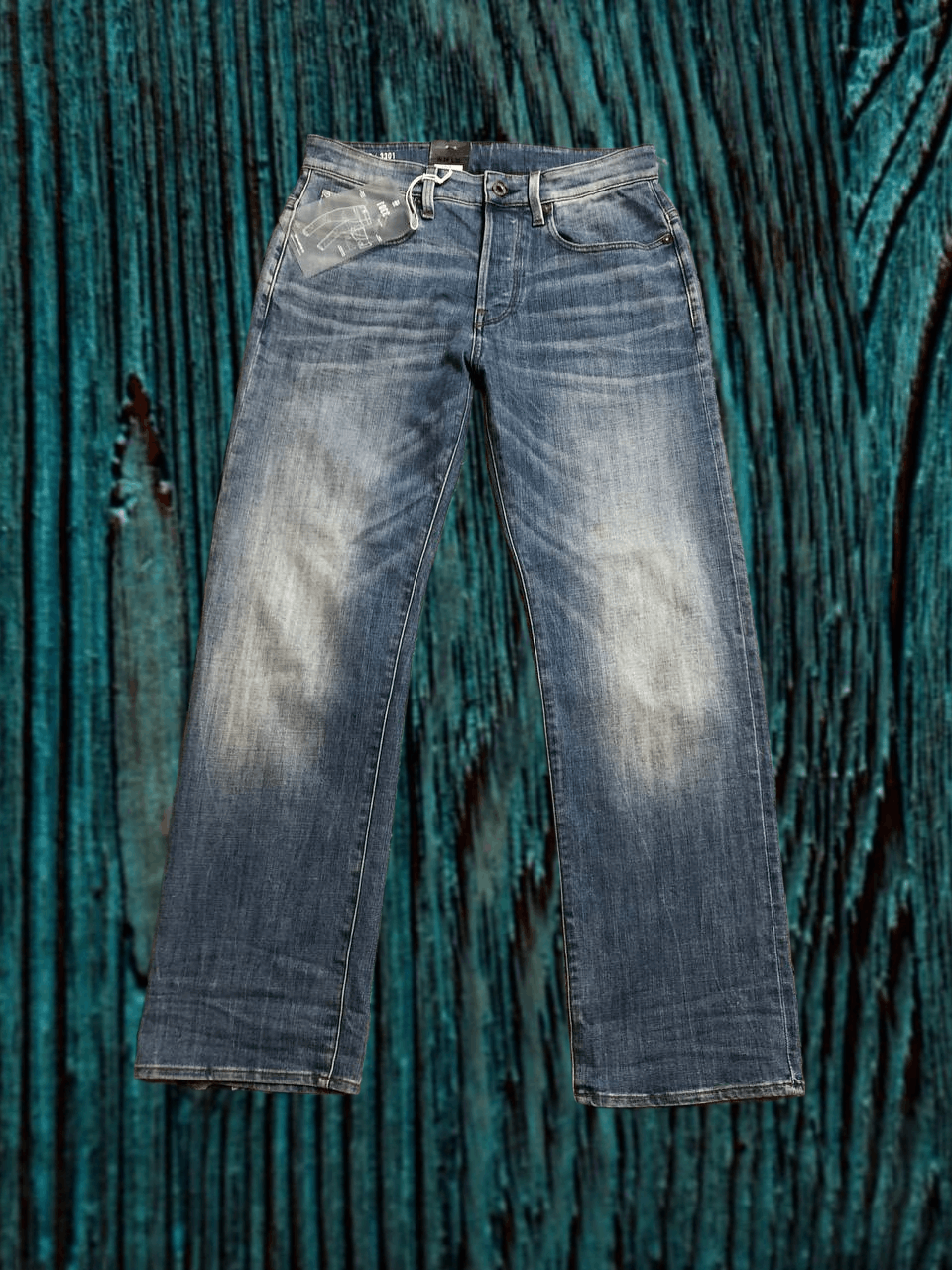 G-Star RAW 3301 LOOSE Jeans Blue Distressed Denim