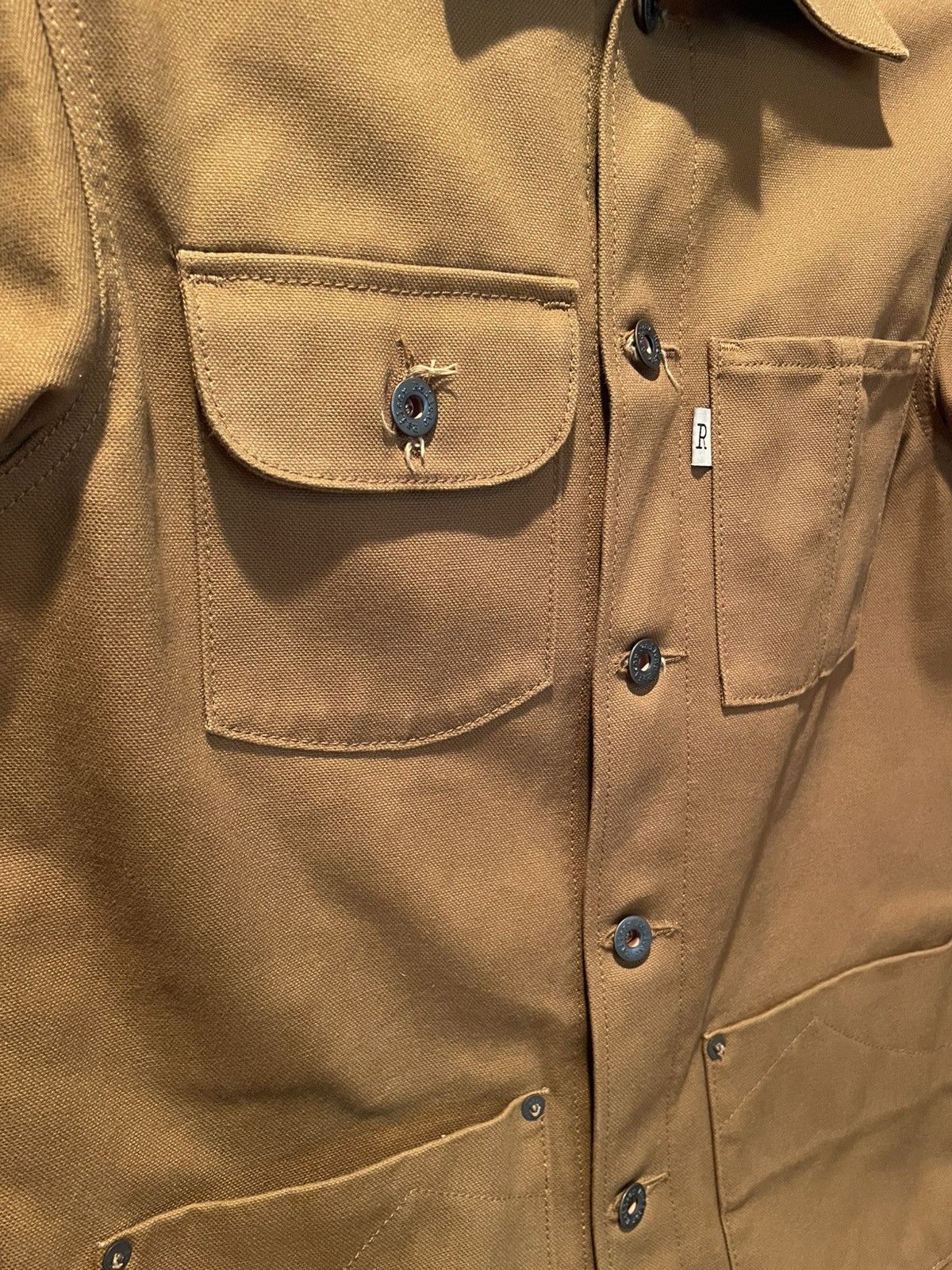 Railcar Fine Goods Chore Coat 12oz Duck in Brown, Men's — image 6 of 6