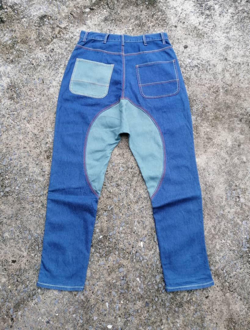 Designer Open Arms Nice Design Denim Jeans Size US 30 / EU 46 - 2 Thumbnail
