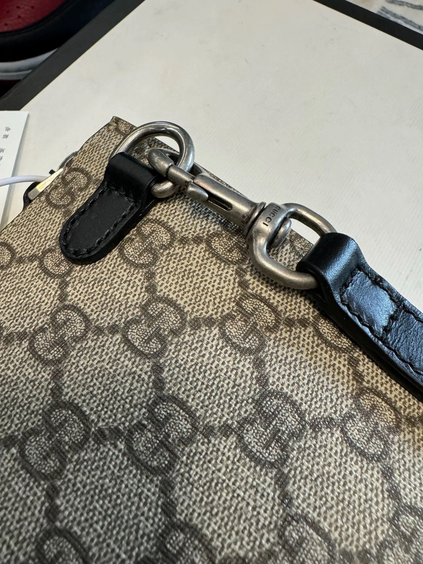 Gucci Gucci GG Logo Web Stripe Canvas Wristlet Size US S / EU 44-46 / 1 - 3 Thumbnail