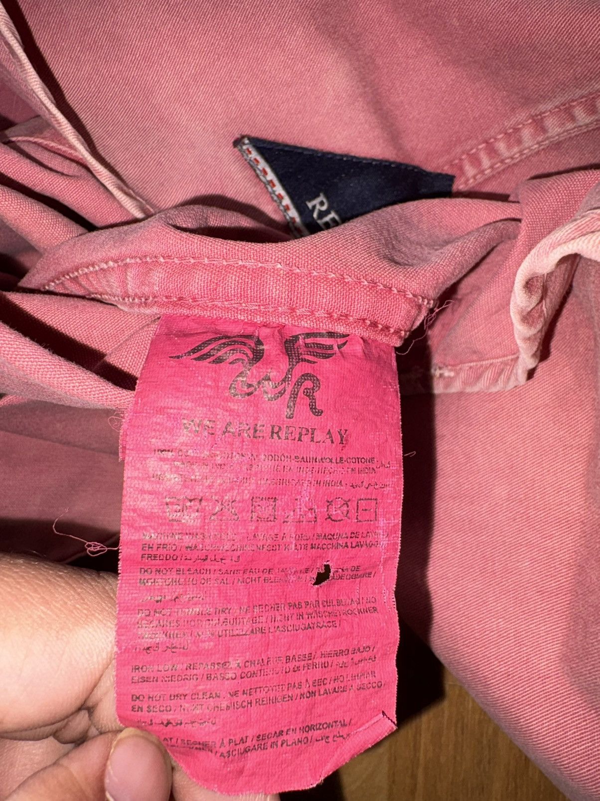 Replay Replay streetwear faded denim button down shirt size M Size US M / EU 48-50 / 2 - 8 Thumbnail
