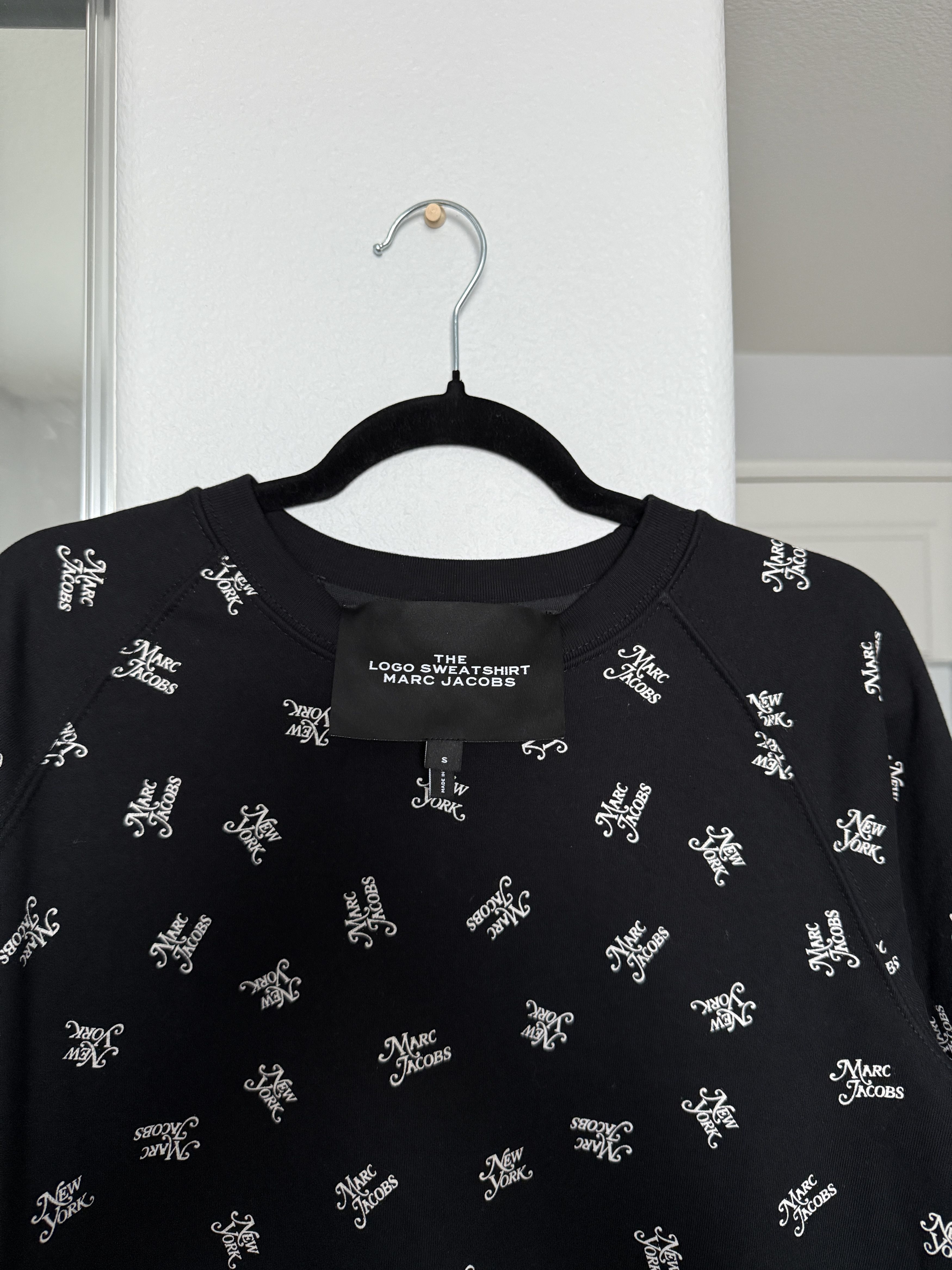 Marc Jacobs THE LOGO SWEATSHIRT BLACK SZ SMALL Size S / US 4 / IT 40 - 4 Thumbnail