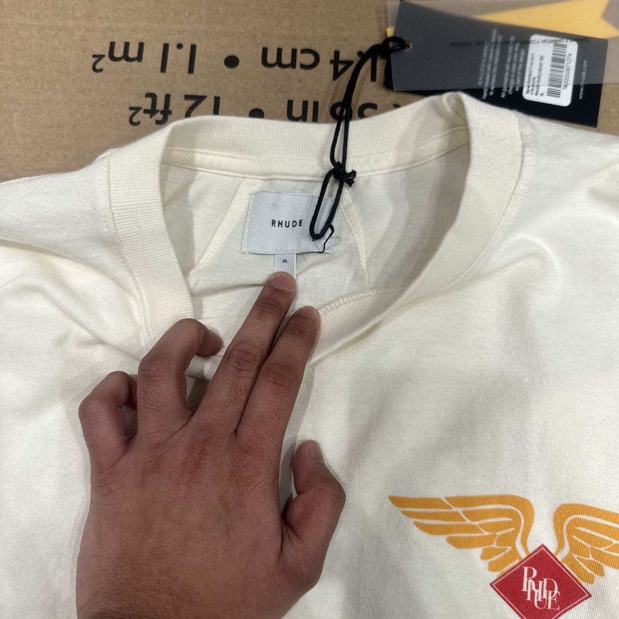Rhude Rhude Champion T-shirt Size US XL / EU 56 / 4 - 10 Thumbnail