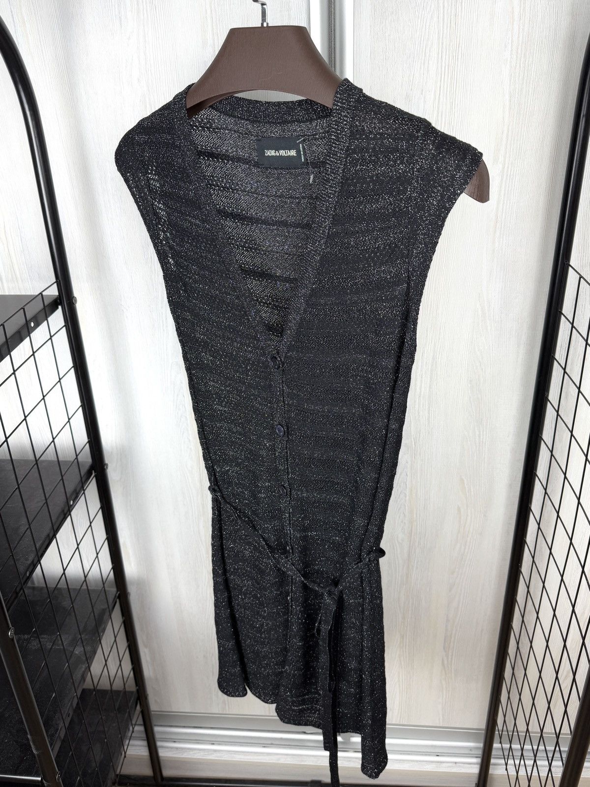 Zadig & Voltaire Zadig Voltaire Marty Pointelle Crl Long Button Cardigan Mesh Size S / US 4 / IT 40 - 7 Thumbnail