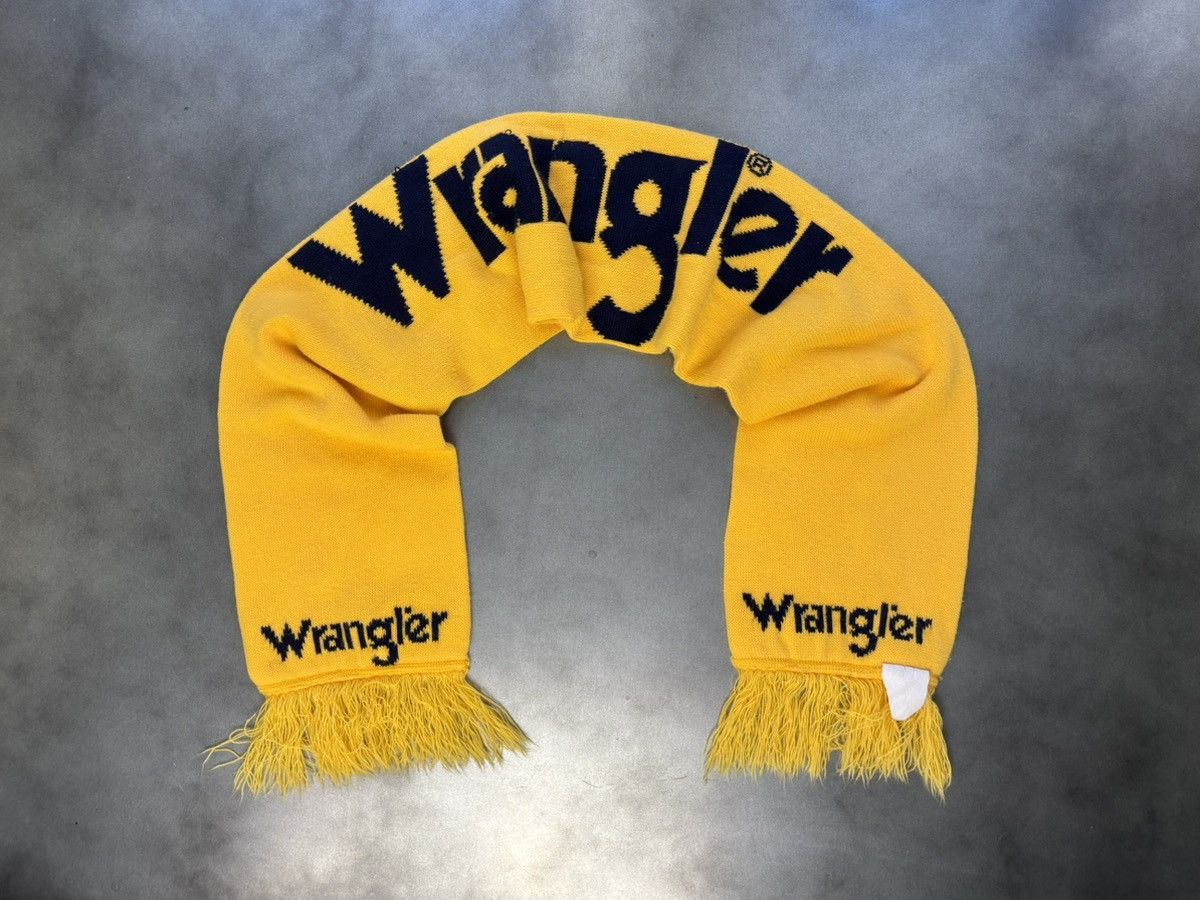 Vintage × Wrangler 1980s Wrangler Scarf 80s Vintage Wrangler Jeans Winter Rodeo Size ONE SIZE - 18 Thumbnail