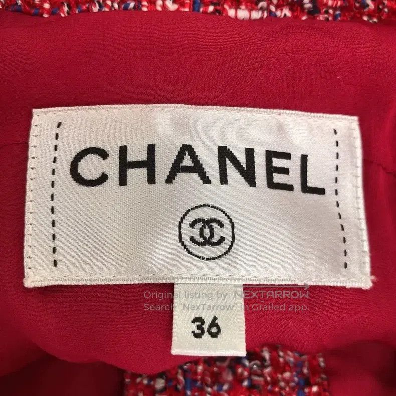 Chanel Chanel 19P red lace tweed jacket Size XS / US 0-2 / IT 36-38 - 6 Thumbnail