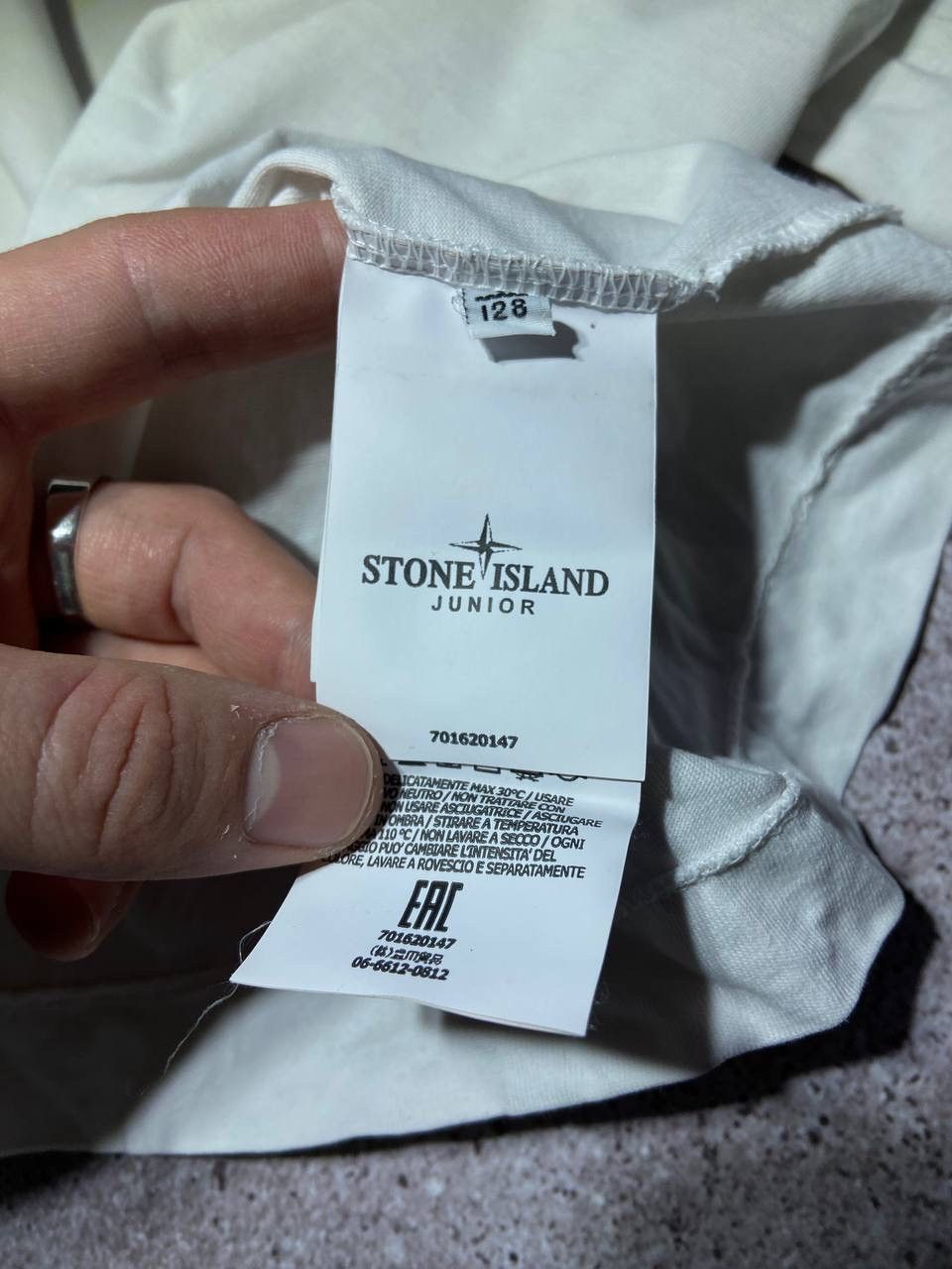 Stone Island Stone Island Junior 8/128 White T-Shirt Patch Program Size US XXS / EU 40 - 8 Thumbnail