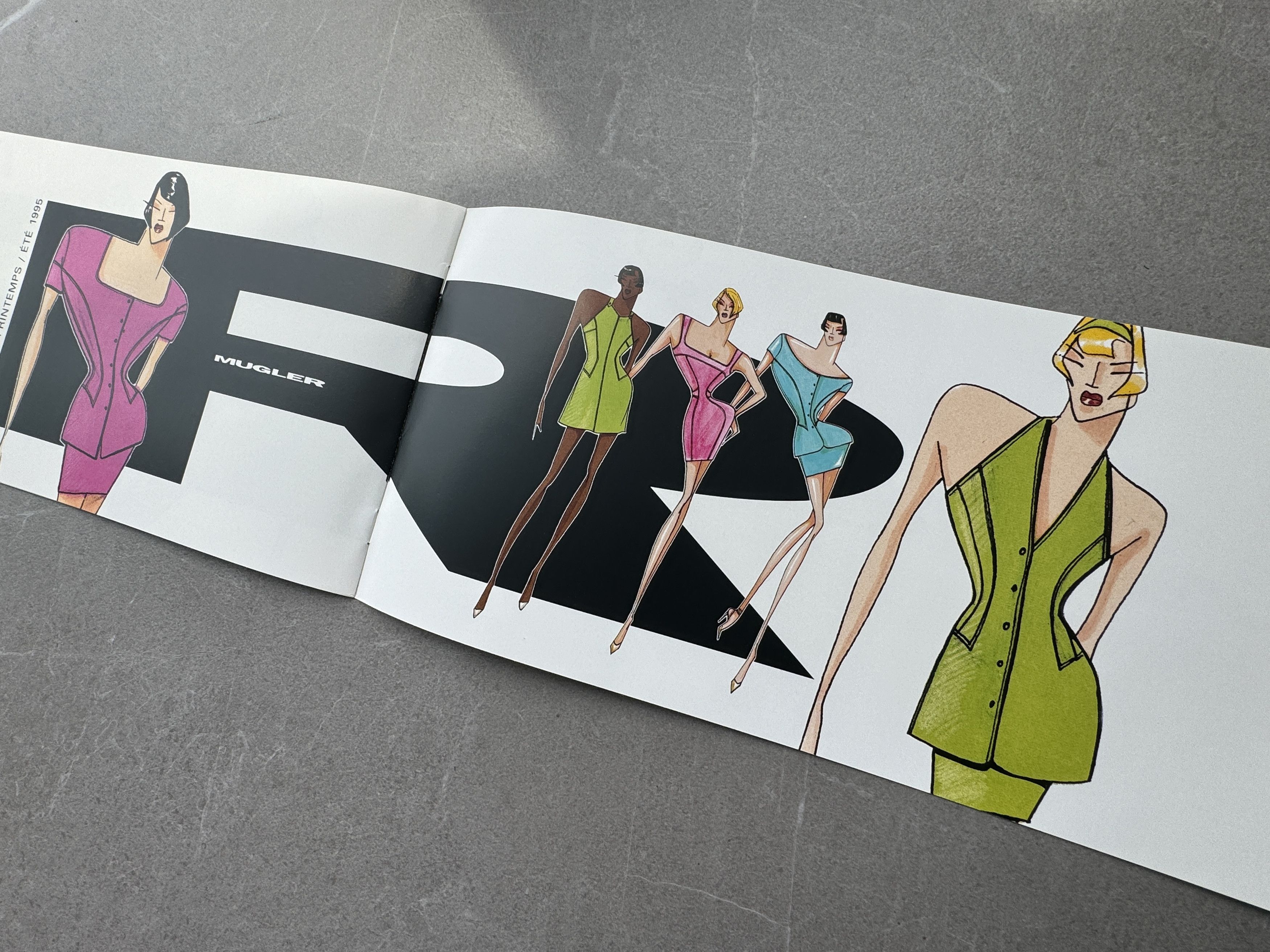 Thierry Mugler Thierry Mugler 1995 Spring Summer Fashion Sketch Catalogue Size ONE SIZE - 4 Thumbnail