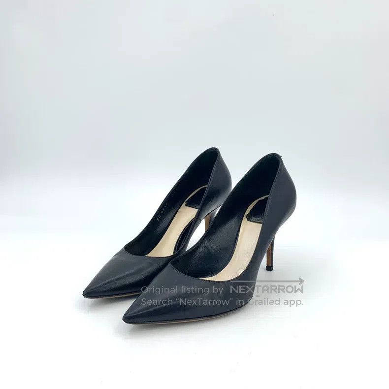 Dior Dior Black leather pointed toe thin heels Size US 6 / IT 36 - 1 Thumbnail