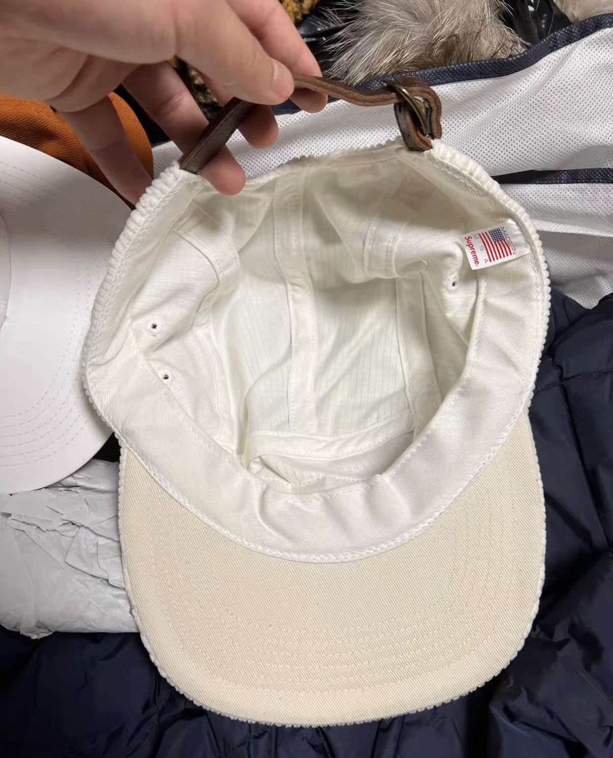 Supreme Supreme FW17 Waffle Corduroy Camp Cap J42 Size ONE SIZE - 3 Thumbnail