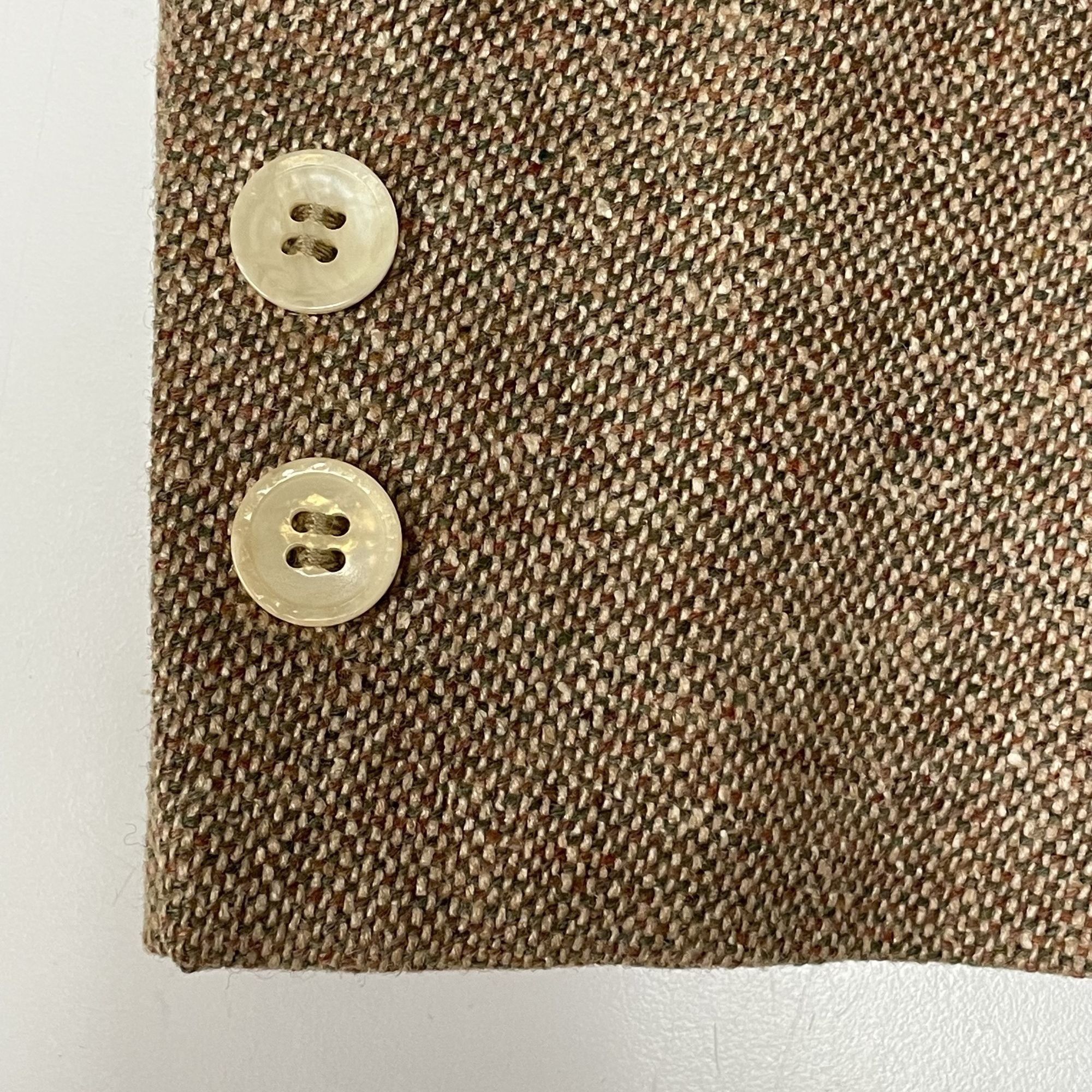 Jos. A. Bank Vintage 60’s Jos A Bank Tan Sport Coat DONEGAL TWEED Jacket Size 42R - 7 Thumbnail