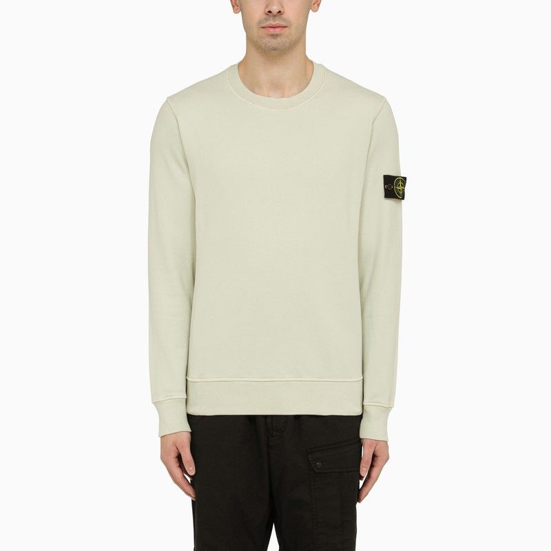 image of Stone Island Pistachio Sweatshirt With Logo, Men's (Size 2XL)