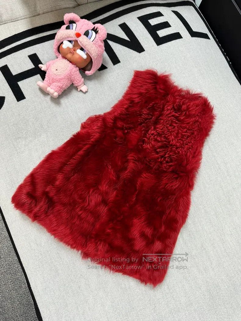 Fendi Fendi Red Fur Lined Vest Double-Sided Wear Jacket Size XXS / US 00 / IT 34 - 2 Thumbnail