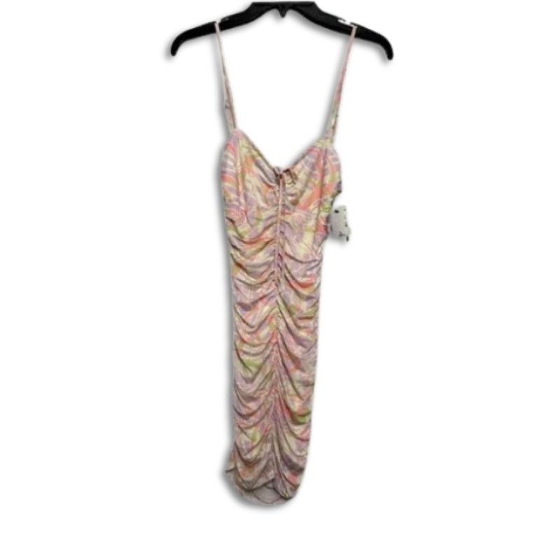 BP. BP Bodycon Mini Dress Ruched Lined Vibrant Multicolor W 2X Size XXL / US 16-18 / IT 52-54 - 3 Thumbnail