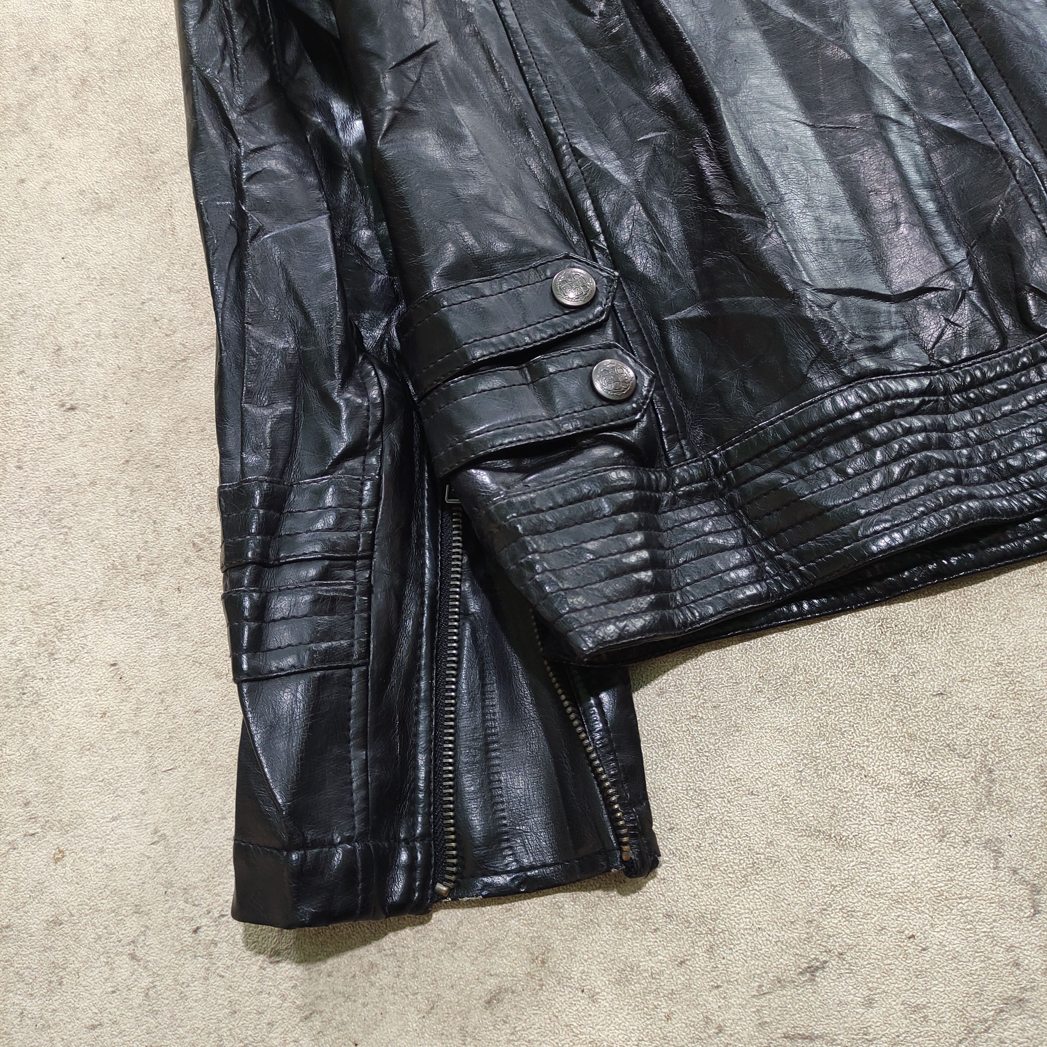 Tornado Mart Von Dutch Vintage Synthetic Leather Jacket 2000s Vkei Size US L / EU 52-54 / 3 - 10 Thumbnail