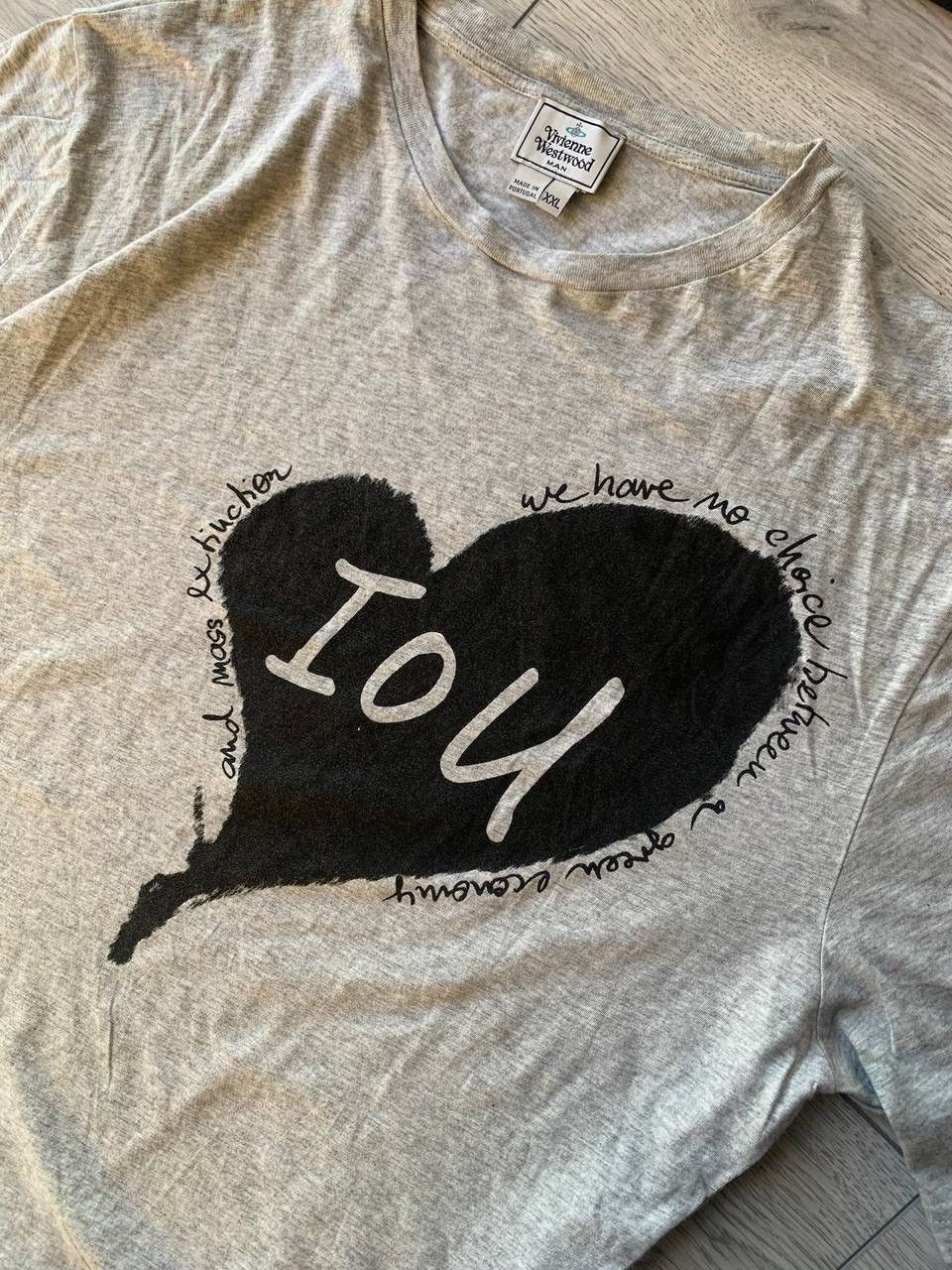 Vintage Vintage Vivienne Westwood Heart IOU T-shirt Y2K XL Size US XL / EU 56 / 4 - 6 Thumbnail