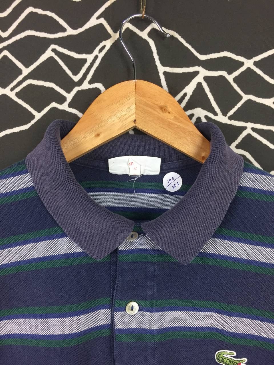 Lacoste Vtg Chemise Lacoste Striped Ringer Polo Tee Size US M / EU 48-50 / 2 - 4 Thumbnail