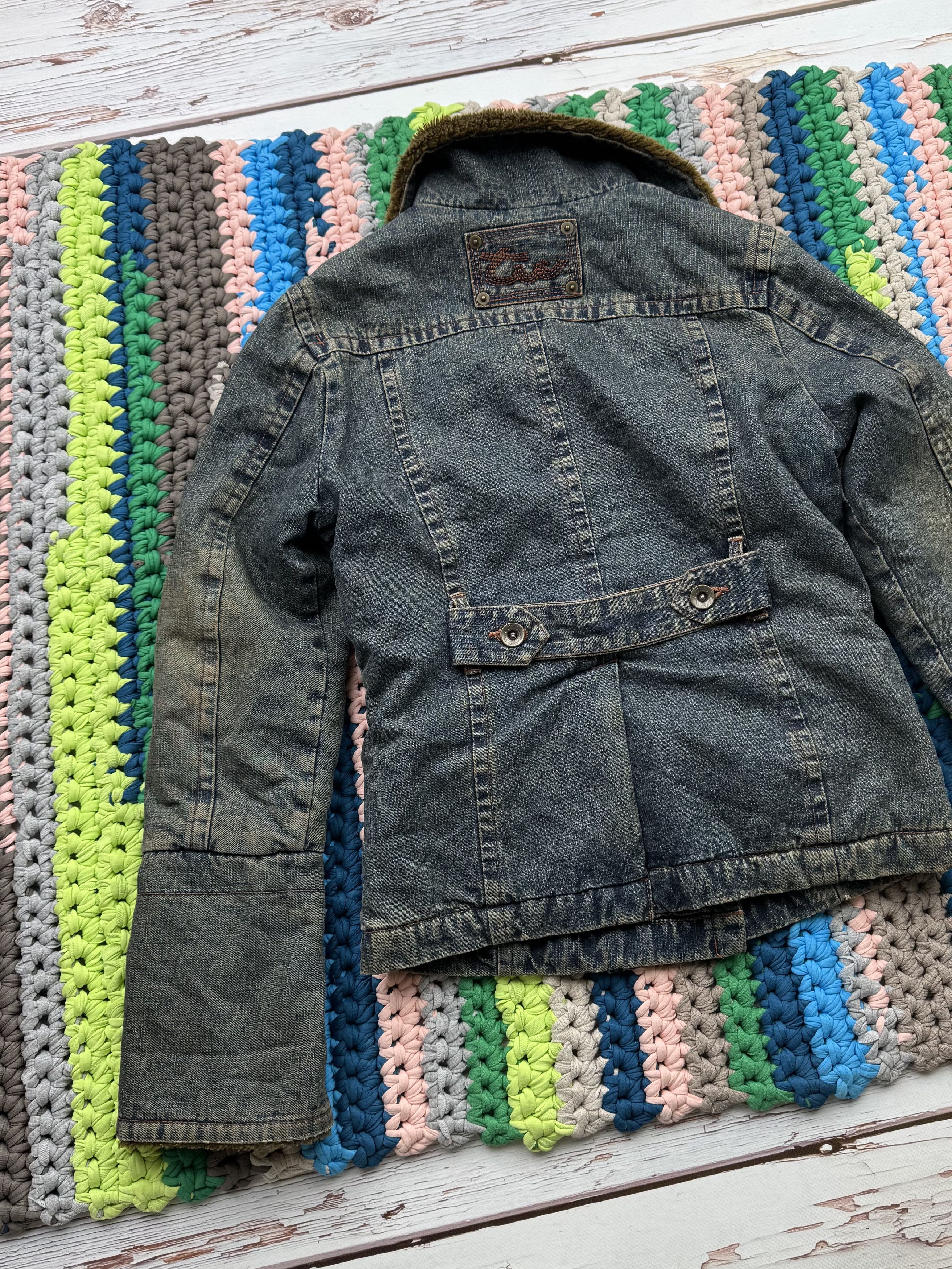 Japanese Brand Vintage Cropped Jacket With Faux Sheepskin (ET1)(D15) Size S / US 4 / IT 40 - 9 Thumbnail