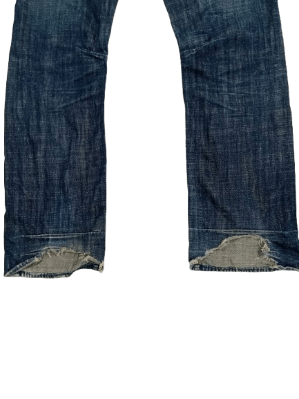 Energie ENERGIE Distressed Jean's Blue Denim Fly Button Size US 33 - 6 Thumbnail