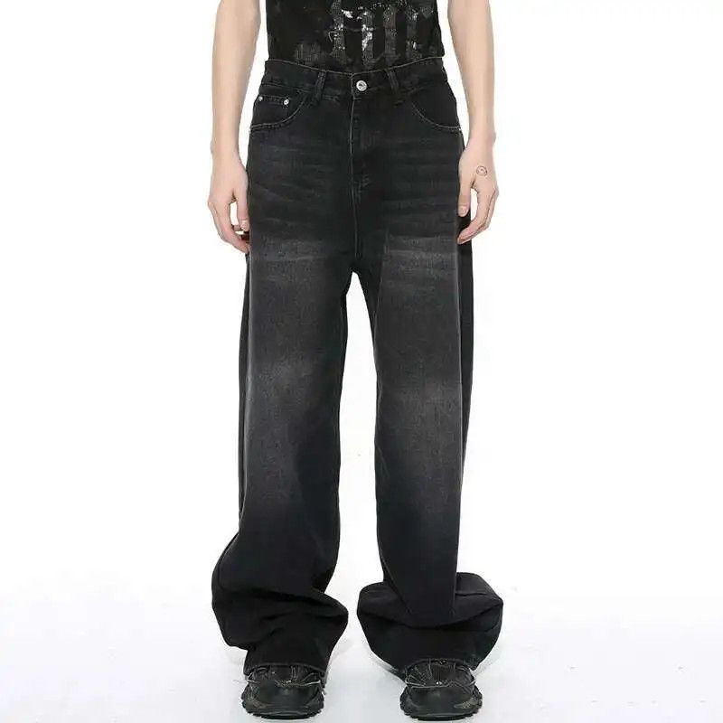 Japanese Brand Baggy Dark Blue Wide Leg Baggy Denim Jeans Size US 30 / EU 46 - 8 Thumbnail