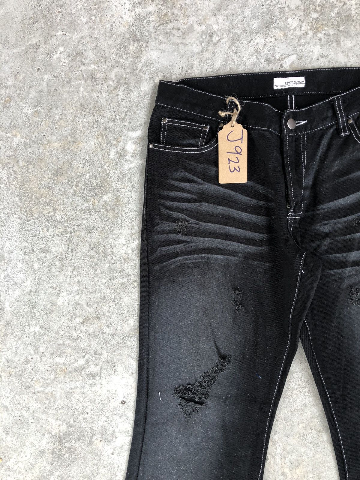 If Six Was Nine Japanese Evolution Flared Jeans Distressed Jeans Size US 32 / EU 48 - 4 Thumbnail