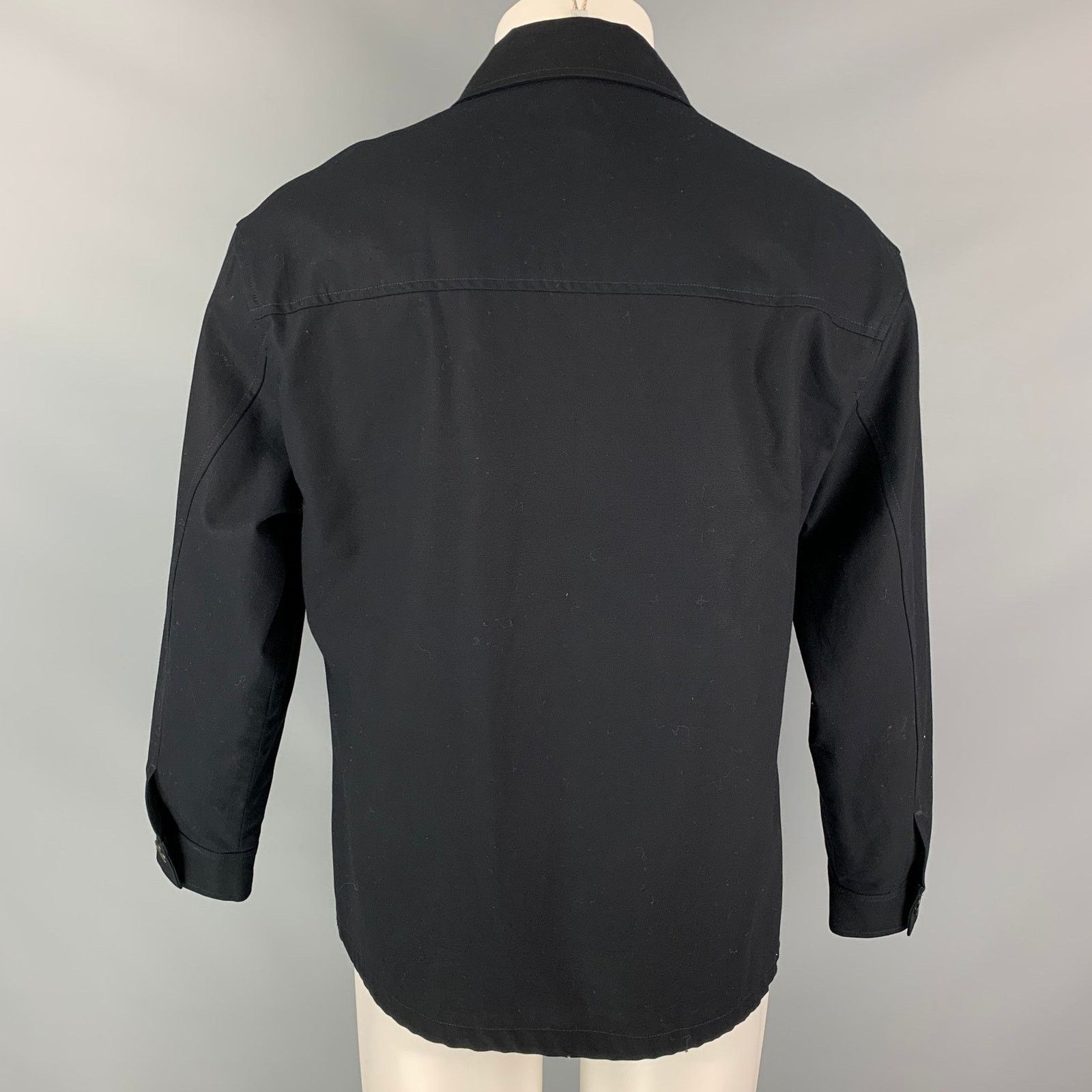 Frame FRAME Size M Navy Blue Cotton Zip Sport Coat Size 38R - 4 Thumbnail