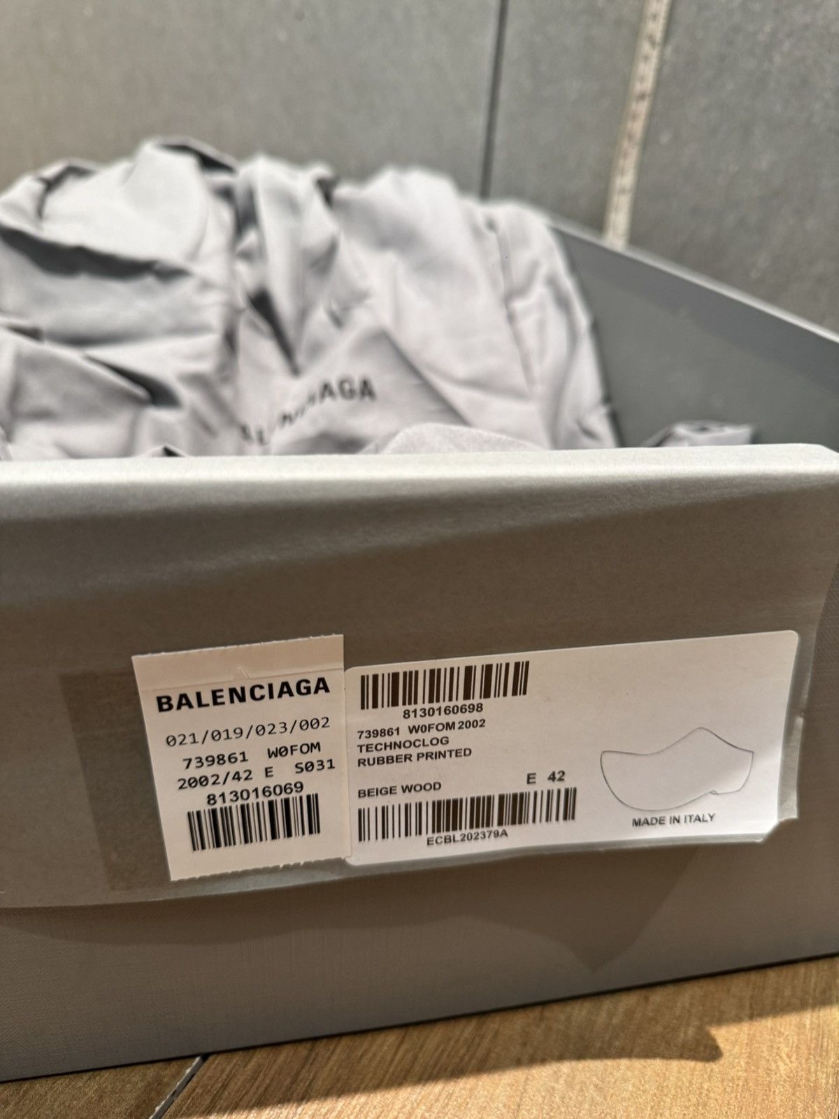 Balenciaga Balenciaga rubber shoes Wood Techno rubber clog Size US 9.5 / EU 42-43 - 2 Thumbnail
