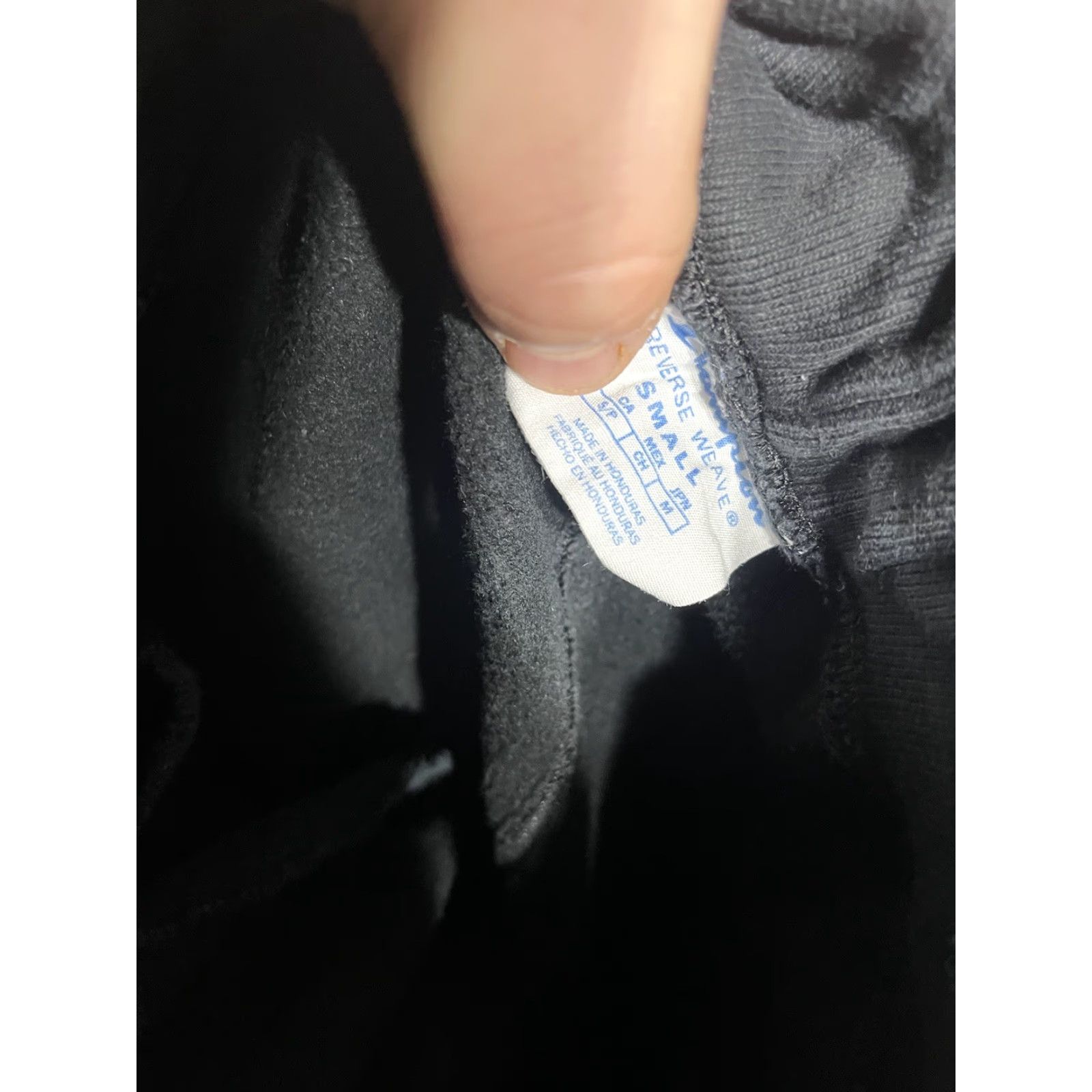Champion Champion Sweatpants Men’s S Reverse Weave Pocket Logo Black Cotton Solid Size US 29 - 5 Thumbnail
