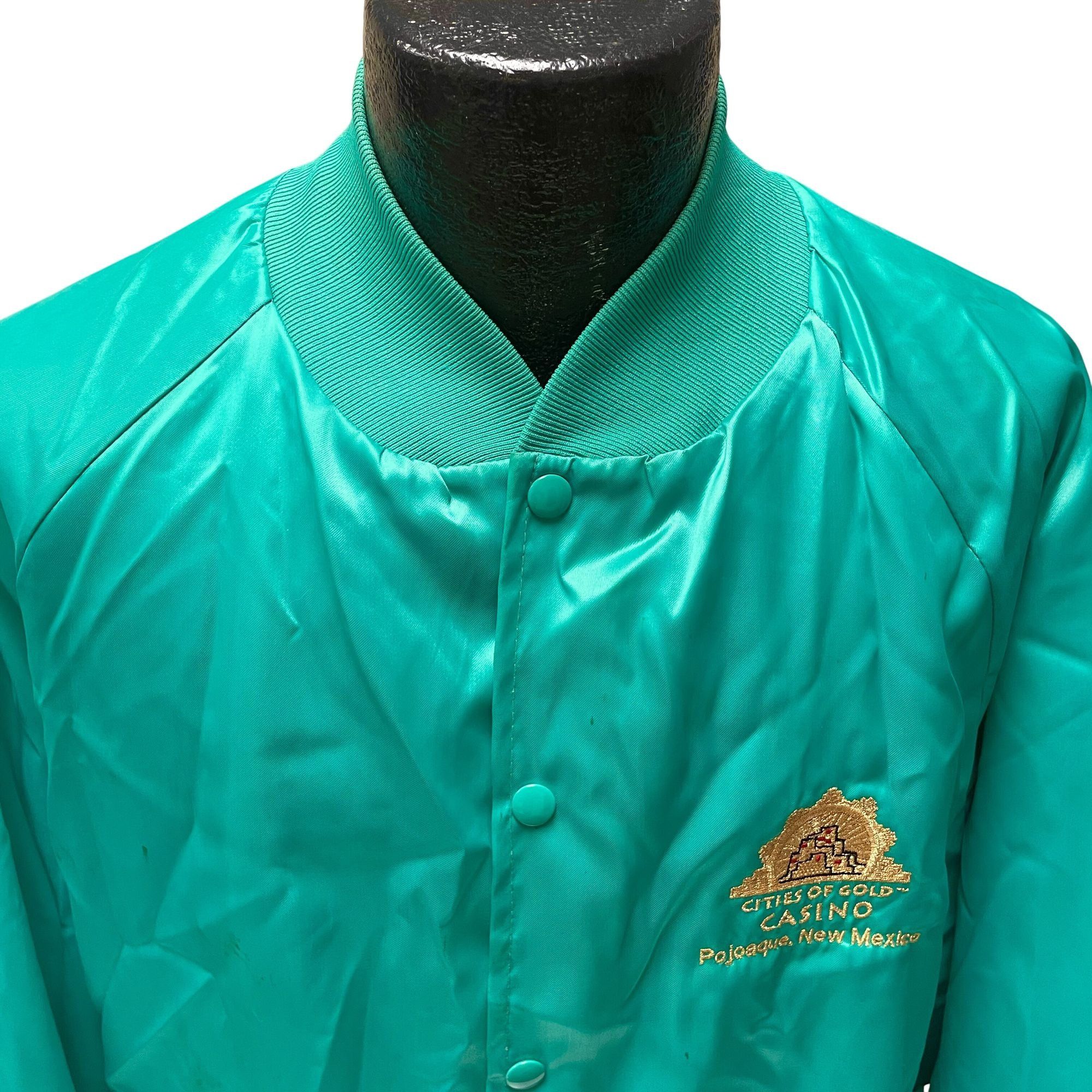 Other Vtg West Ark SHINY Teal Bomber Cities of Gold Casino Jacket Size US XXL / EU 58 / 5 - 5 Thumbnail