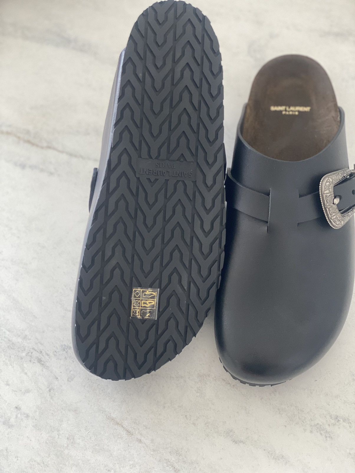 Yves Saint Laurent Saint Laurent Western Buckle Mule Size US 11.5 / EU 44-45 - 5 Thumbnail