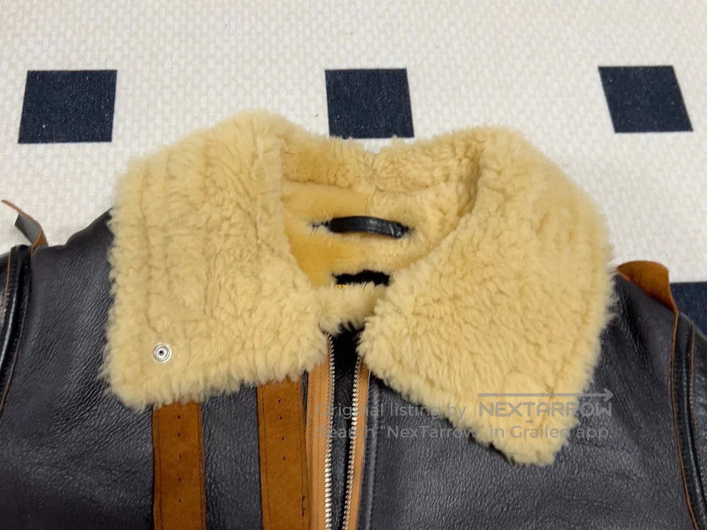 Raf Simons er jacket with shearling collar. Size US XL / EU 56 / 4 - 4 Thumbnail