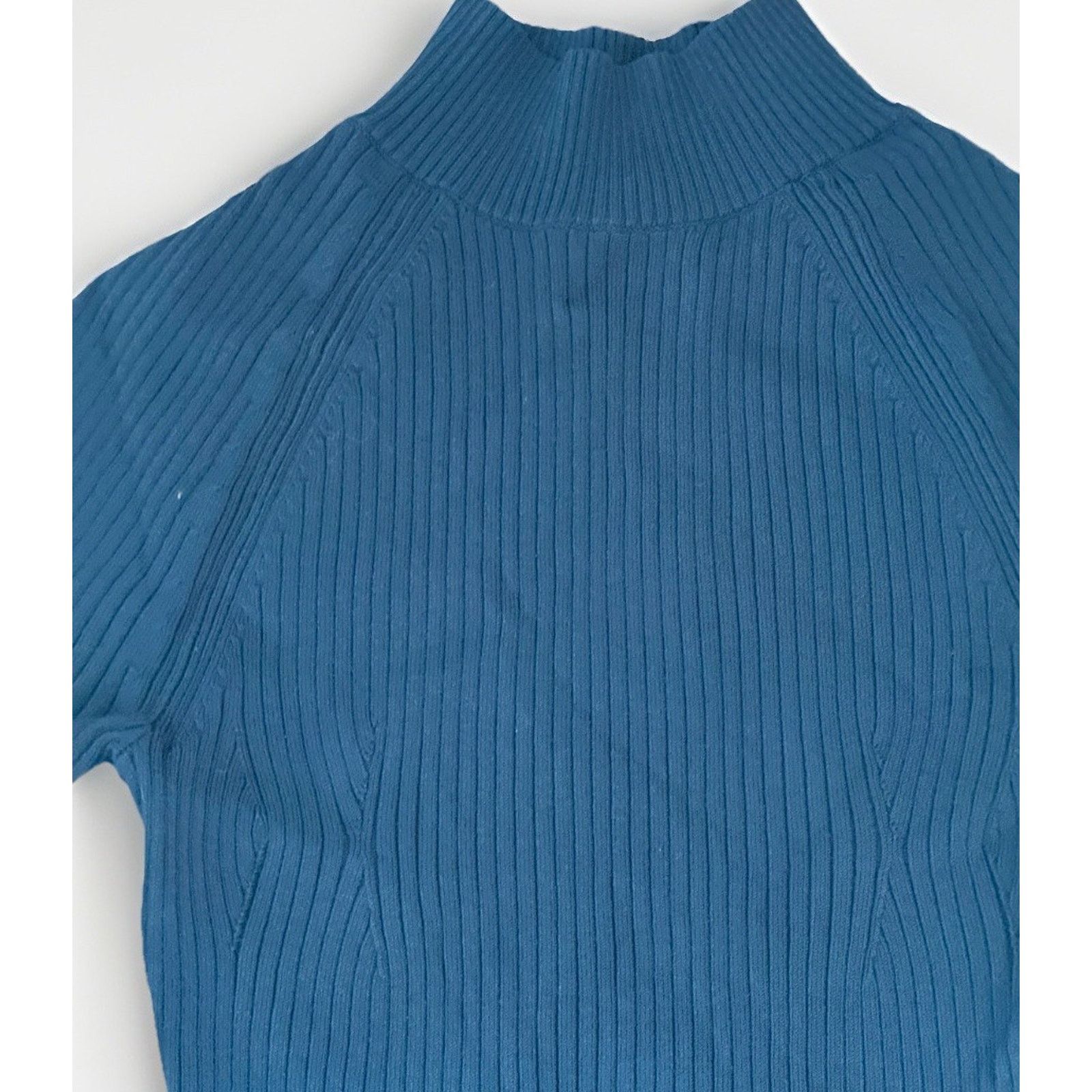 Banana Republic Banana Republic Pleated Knit Sweater Dress Dark Blue Midi XS Size XS / US 0-2 / IT 36-38 - 3 Thumbnail